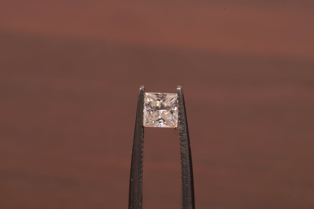 4x4 MM Colorless D White Color Princess Diamond Square Cut Loose