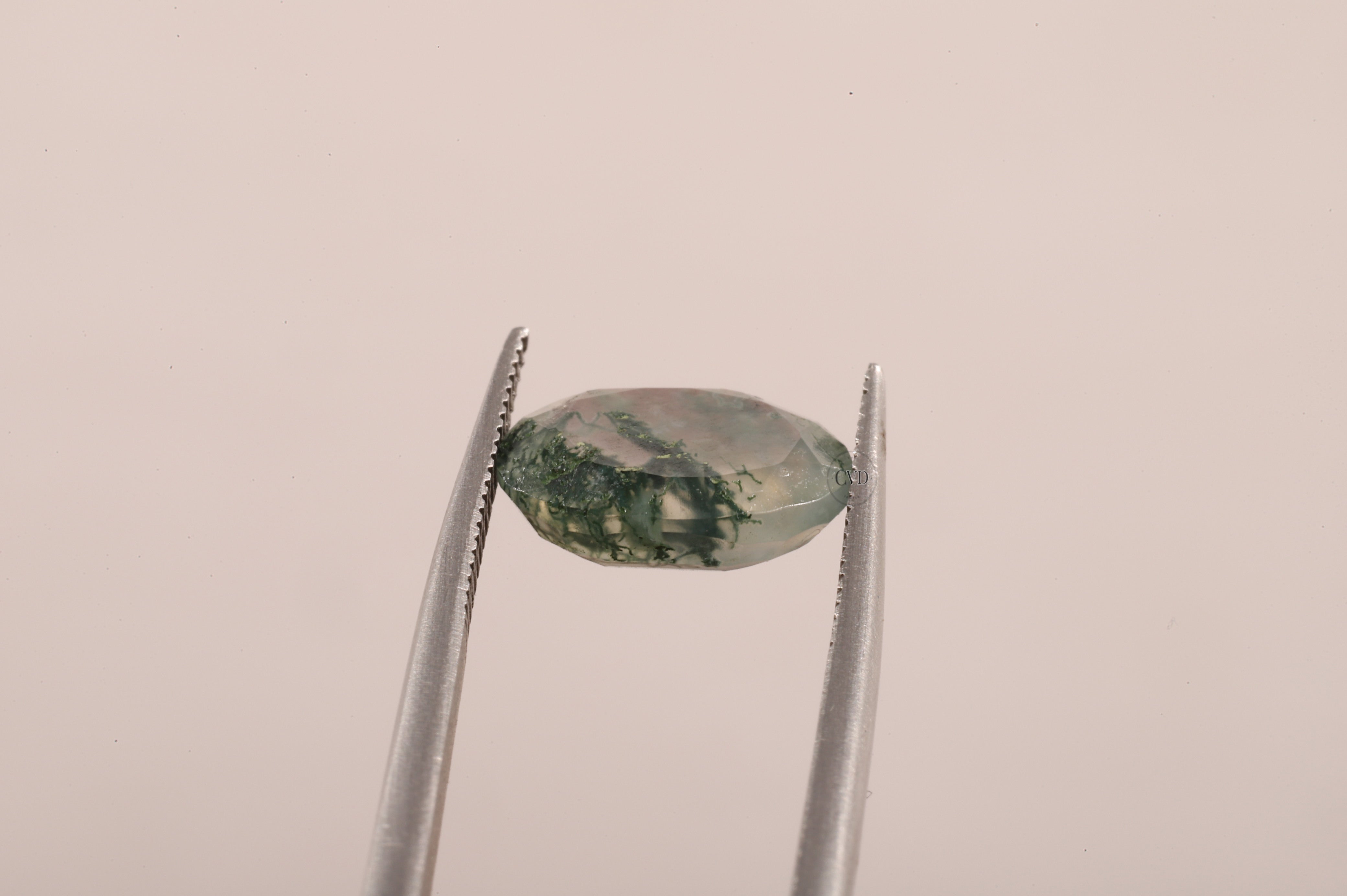Natural Moss Agate Oval Loose Stone