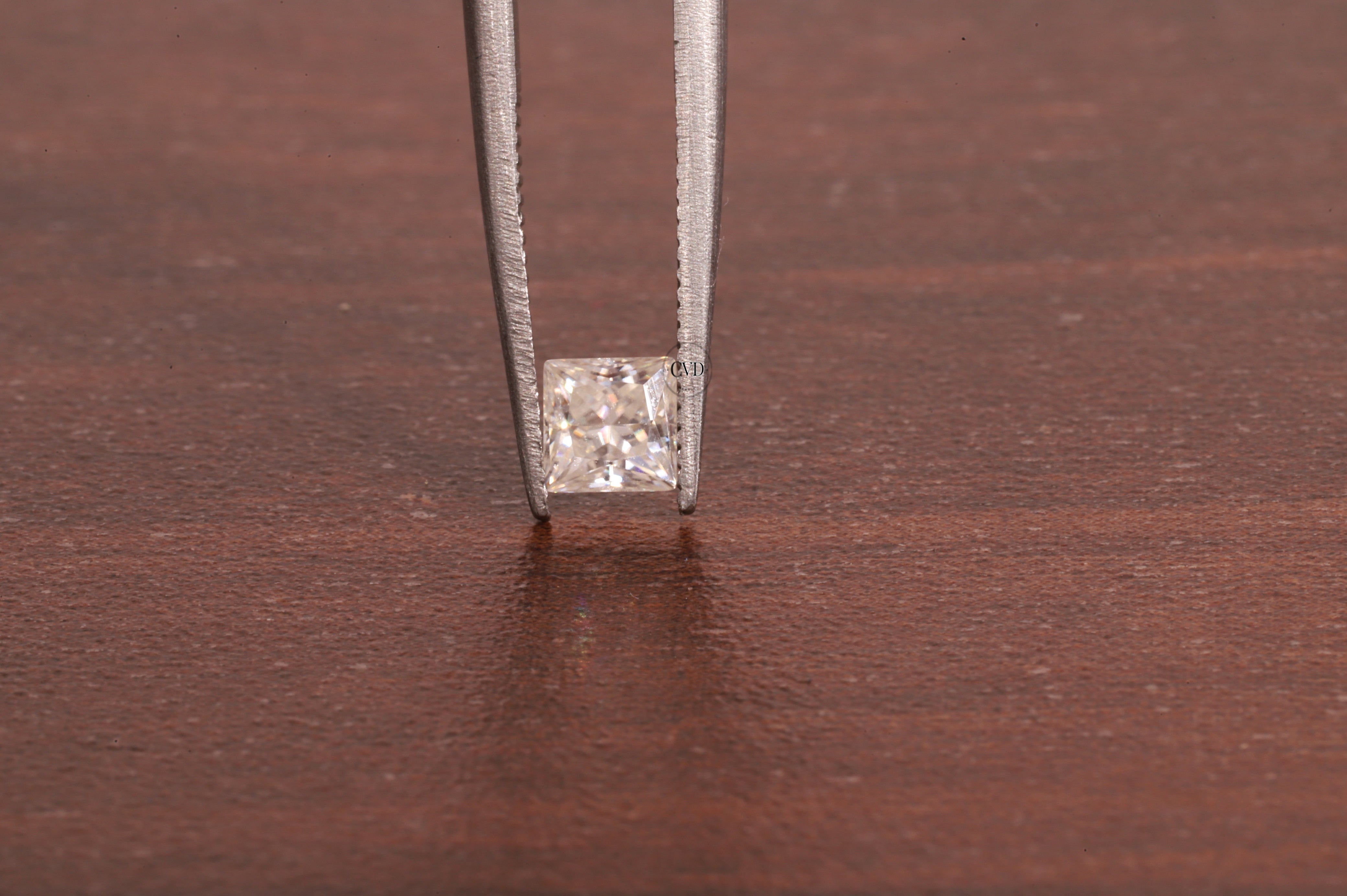 4x4 MM Colorless D White Color Princess Diamond Square Cut Loose