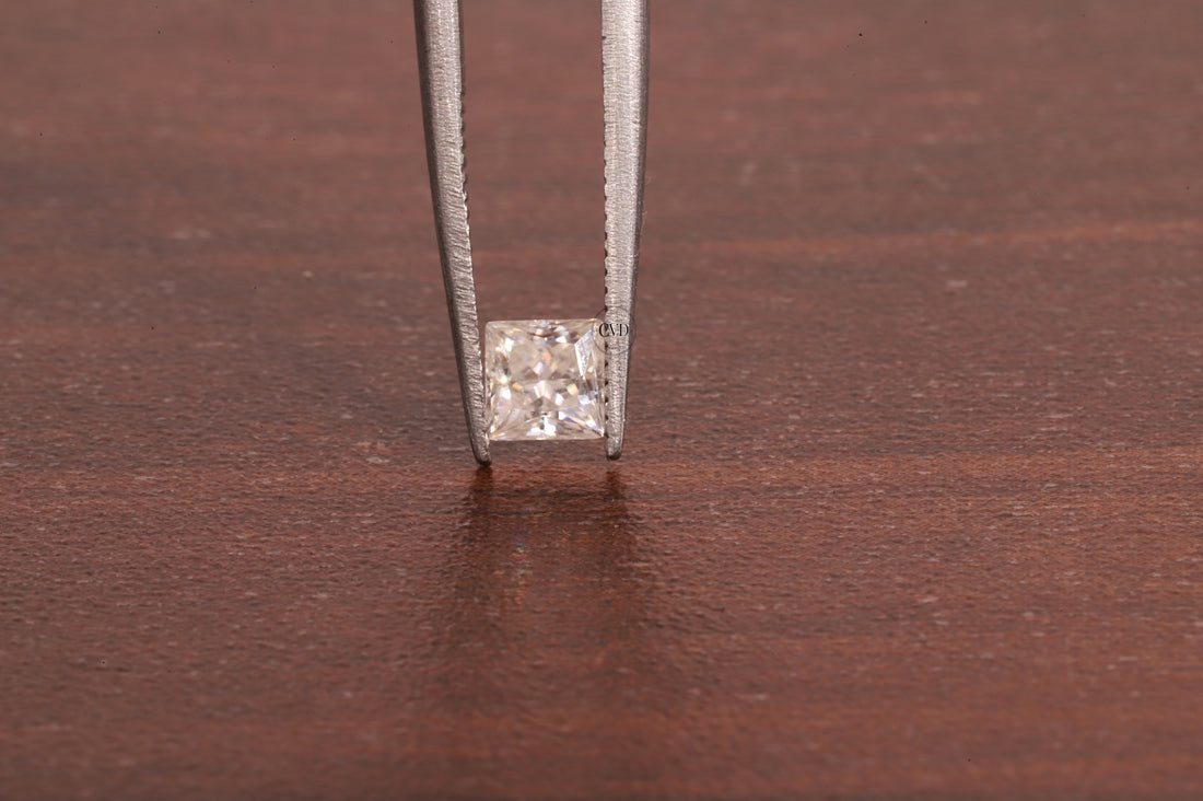 4x4 MM Colorless D White Color Princess Diamond Square Cut Loose