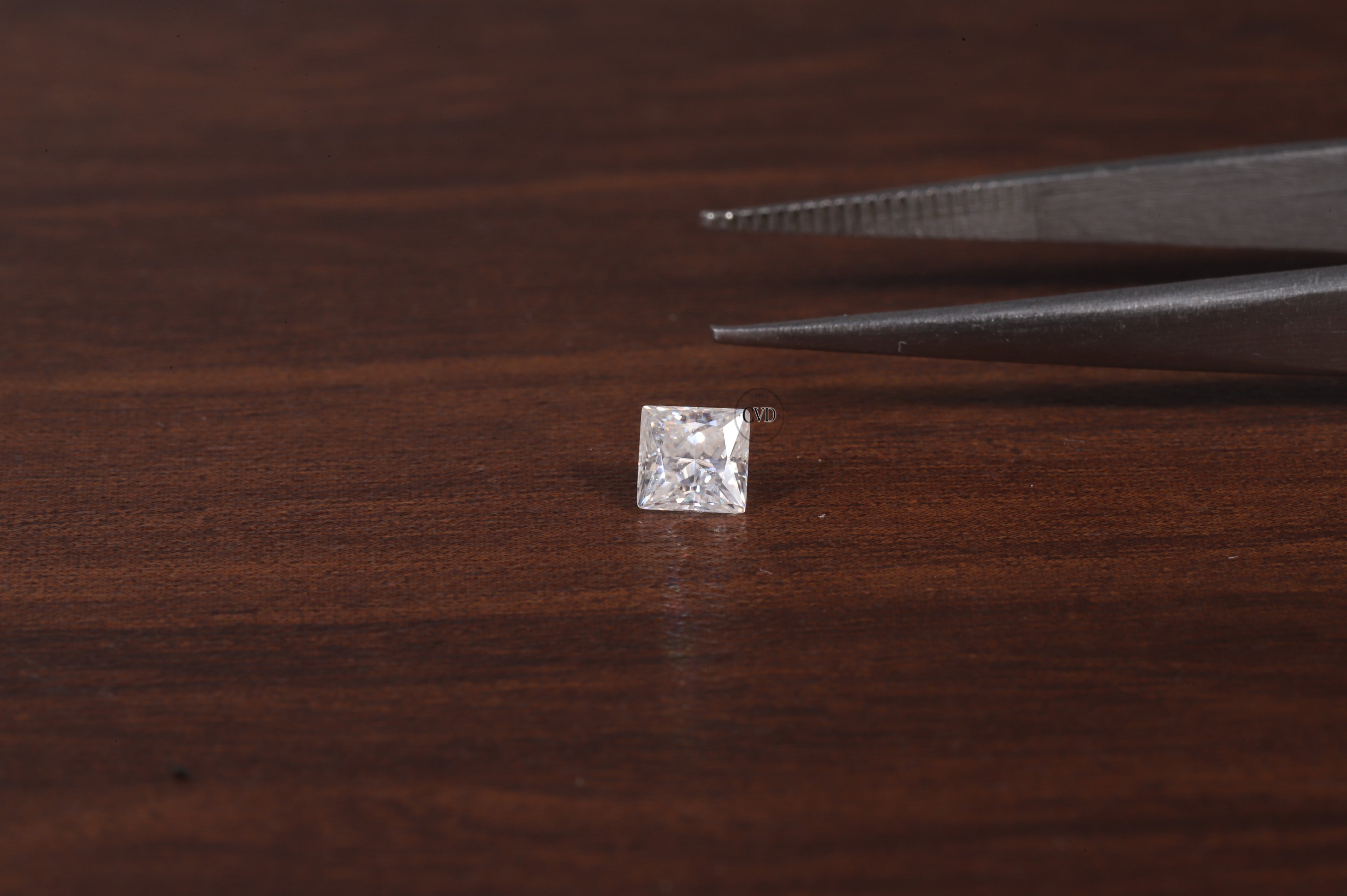4x4 MM Colorless D White Color Princess Diamond Square Cut Loose