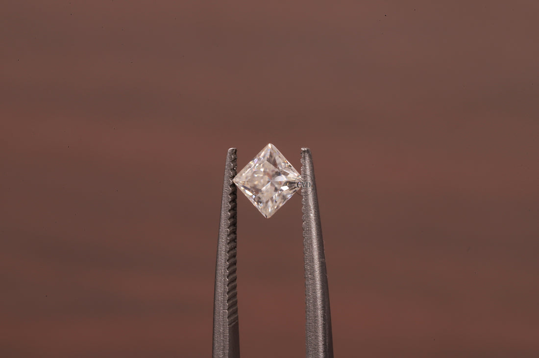 4x4 MM Colorless D White Color Princess Diamond Square Cut Loose