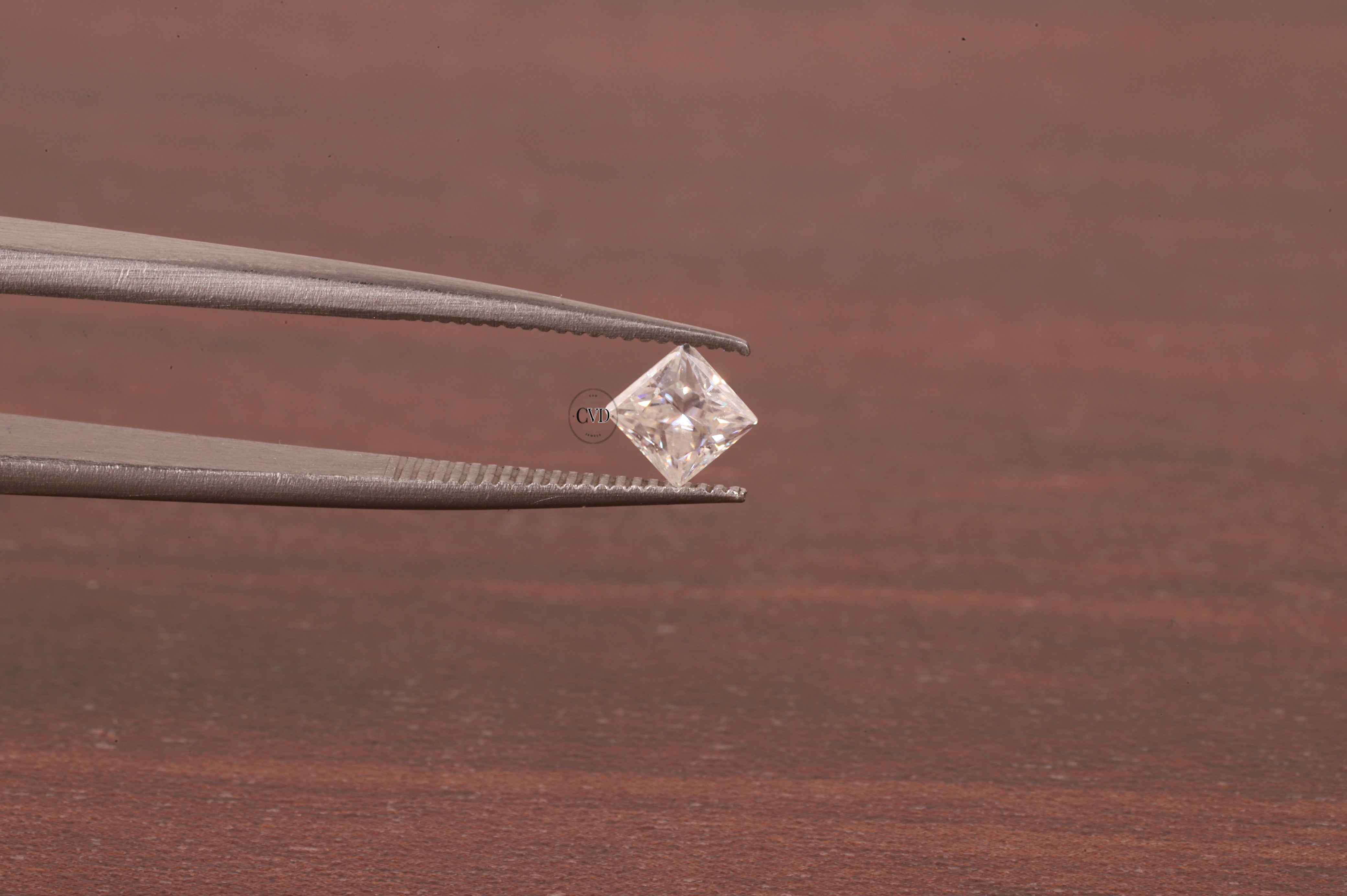 4x4 MM Colorless D White Color Princess Diamond Square Cut Loose