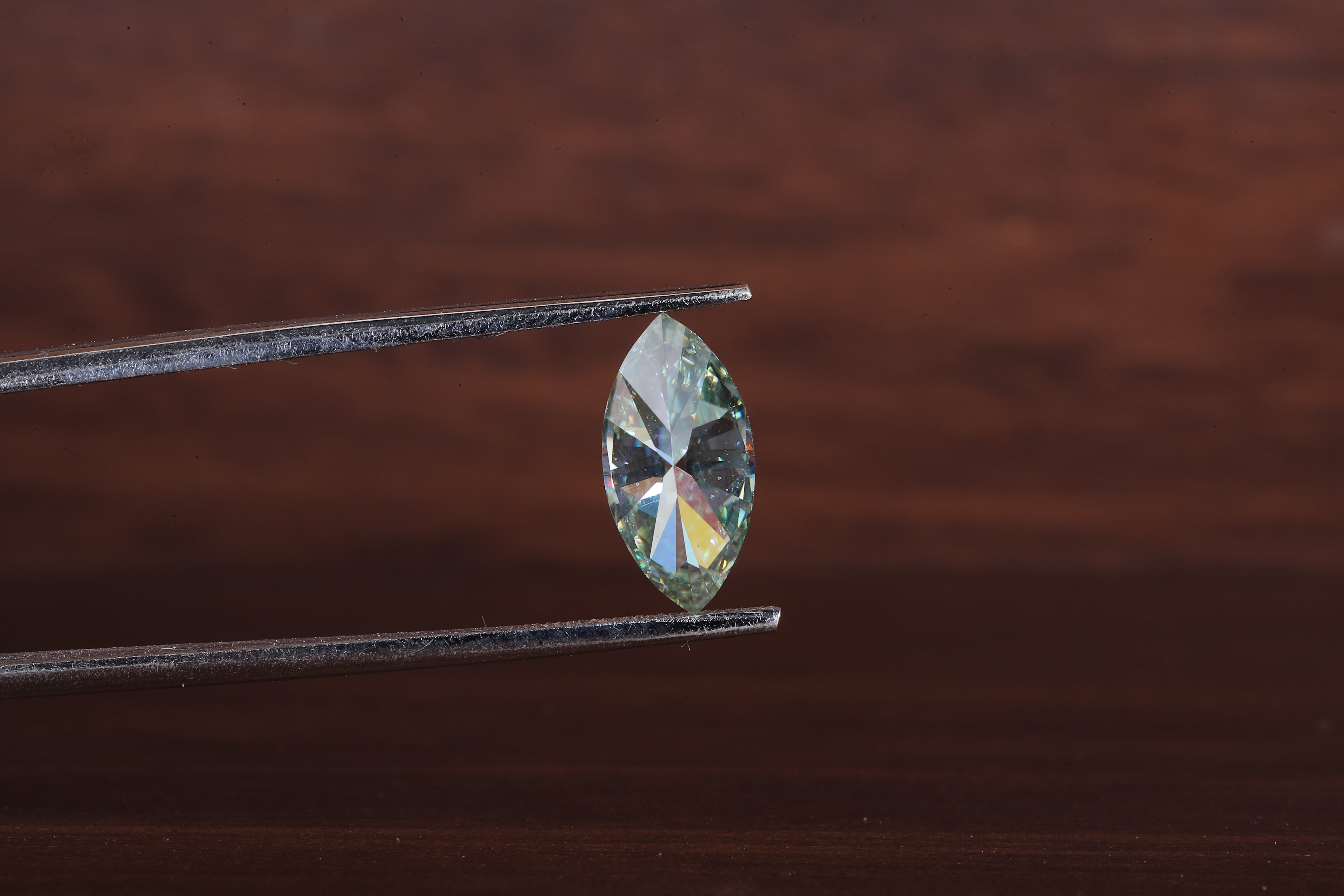 Fancy Green Marquise Cut Lab Grown Diamond, IGI Certified Marquise Cut