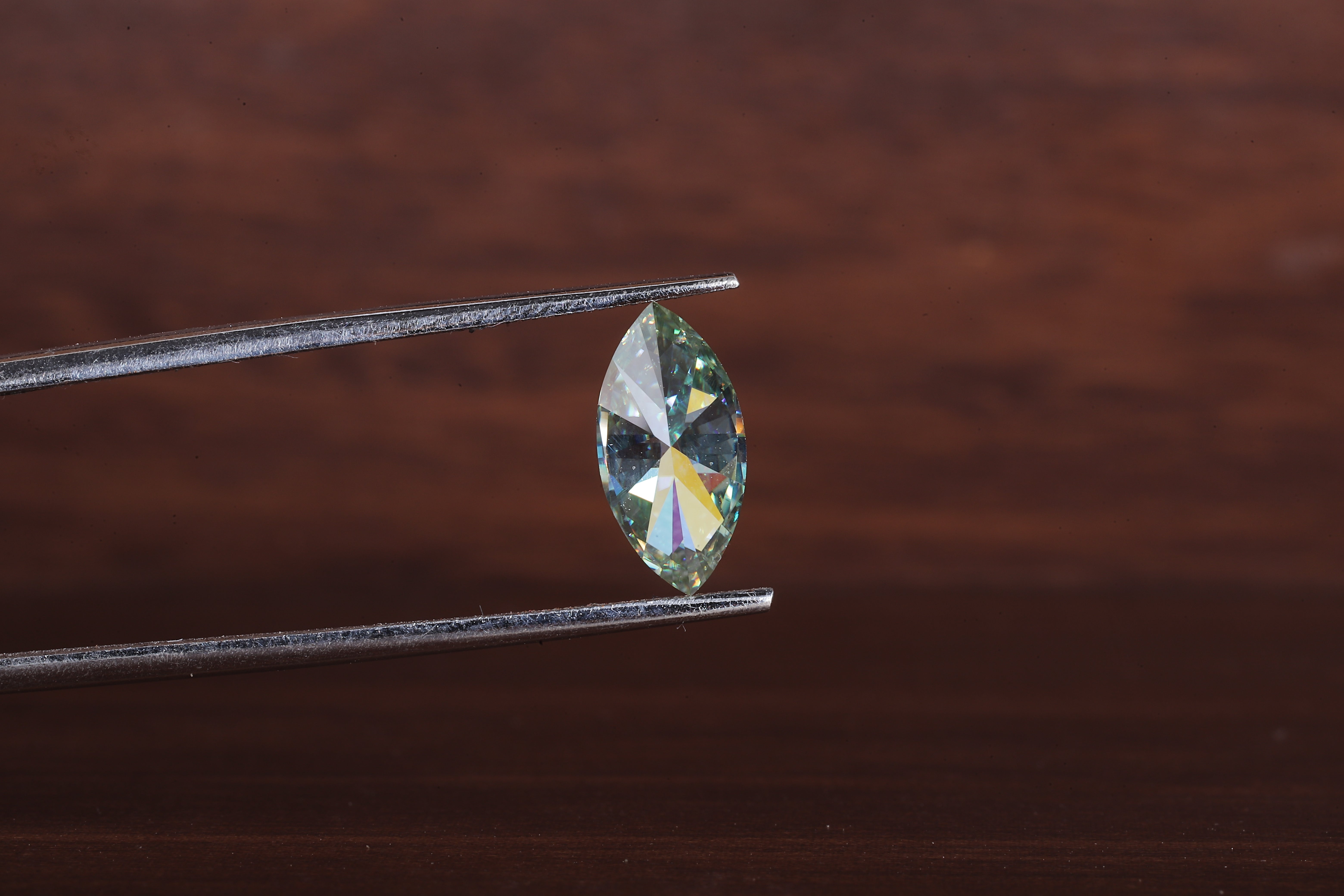Fancy Green Marquise Cut Lab Grown Diamond, IGI Certified Marquise Cut