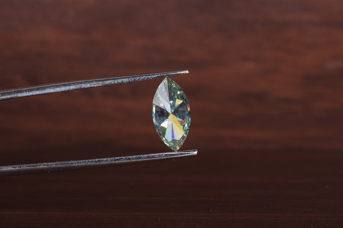 Fancy Green Marquise Cut Lab Grown Diamond, IGI Certified Marquise Cut