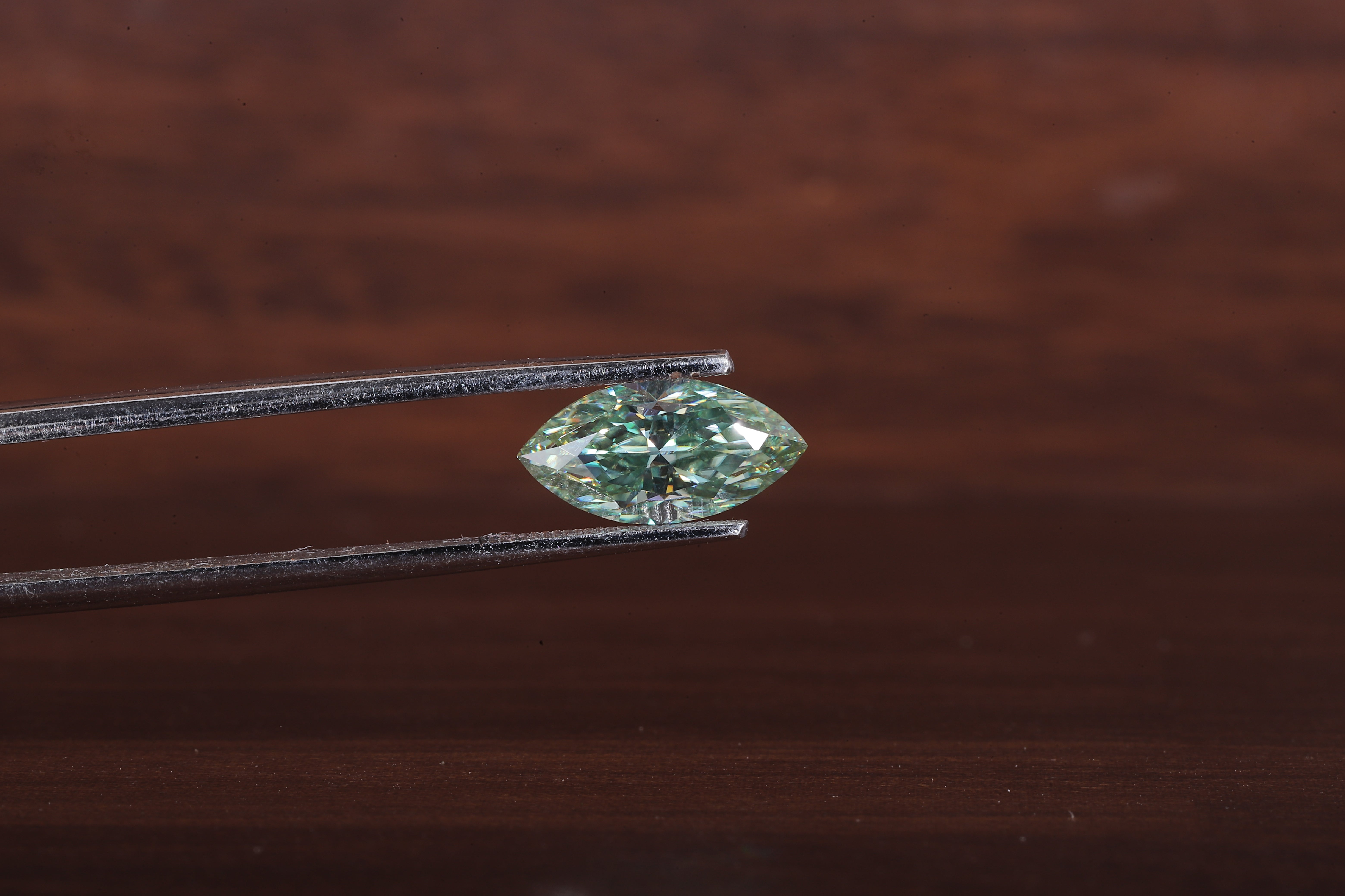 Fancy Green Marquise Cut Lab Grown Diamond, IGI Certified Marquise Cut