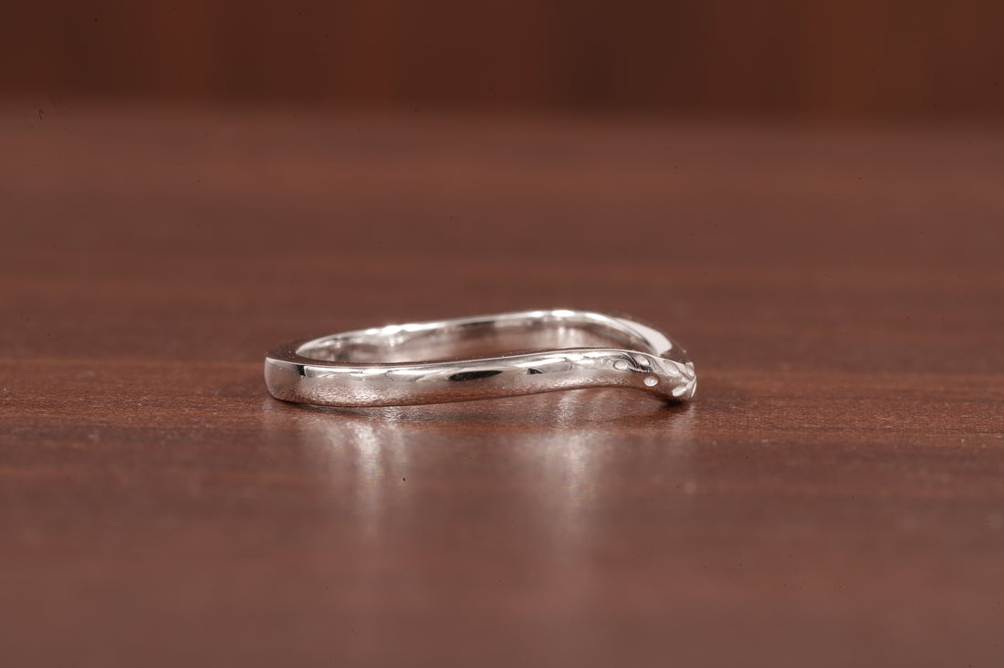 Vintage wedding band, Nature Inspired Leaf Wedding Ring Solid Gold Wedding