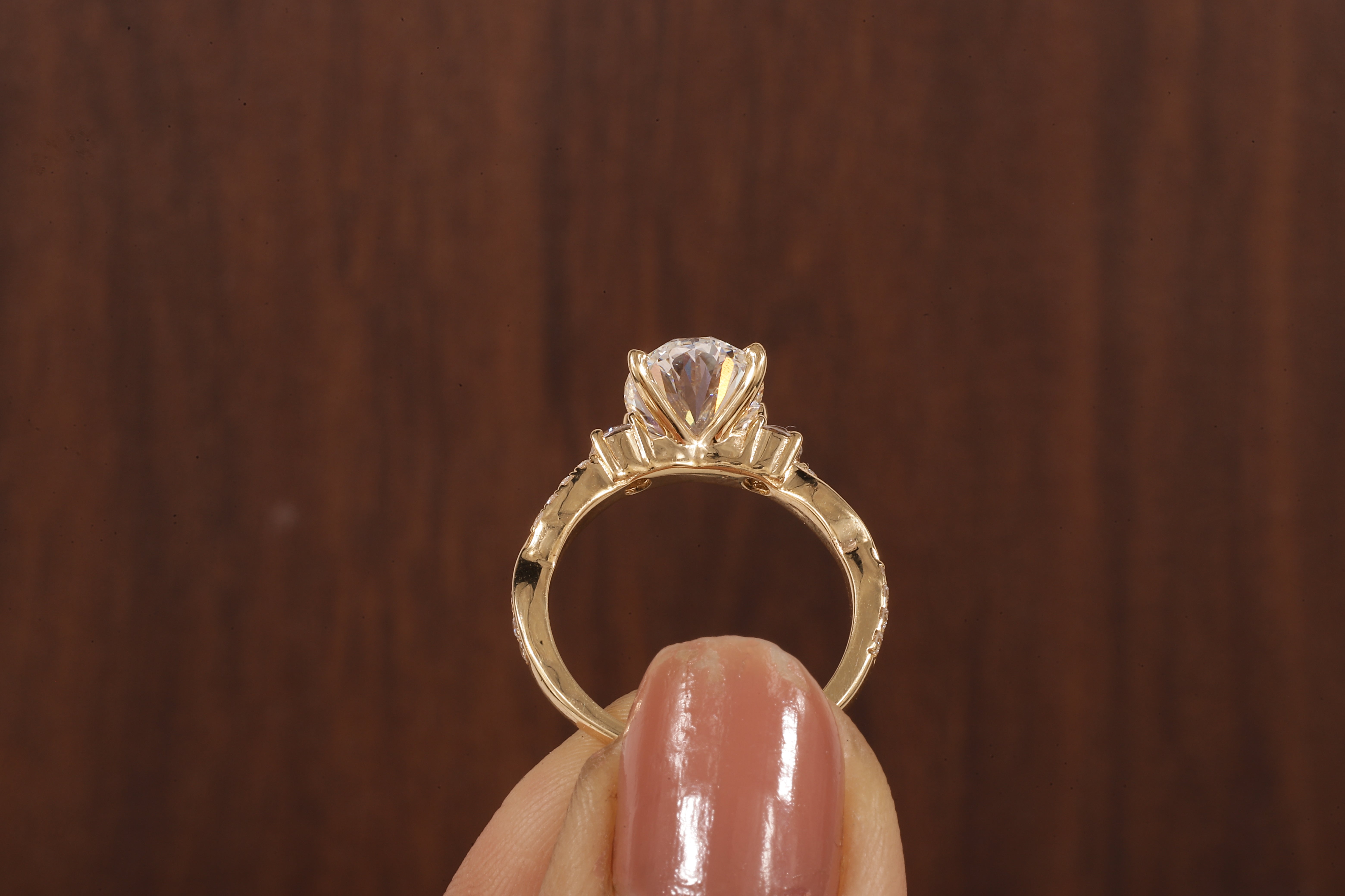 Twisted Oval Lab Grown Ring, Oval CVD Diamond Engagement Ring, Twisted Engagement Ring, Promise Ring