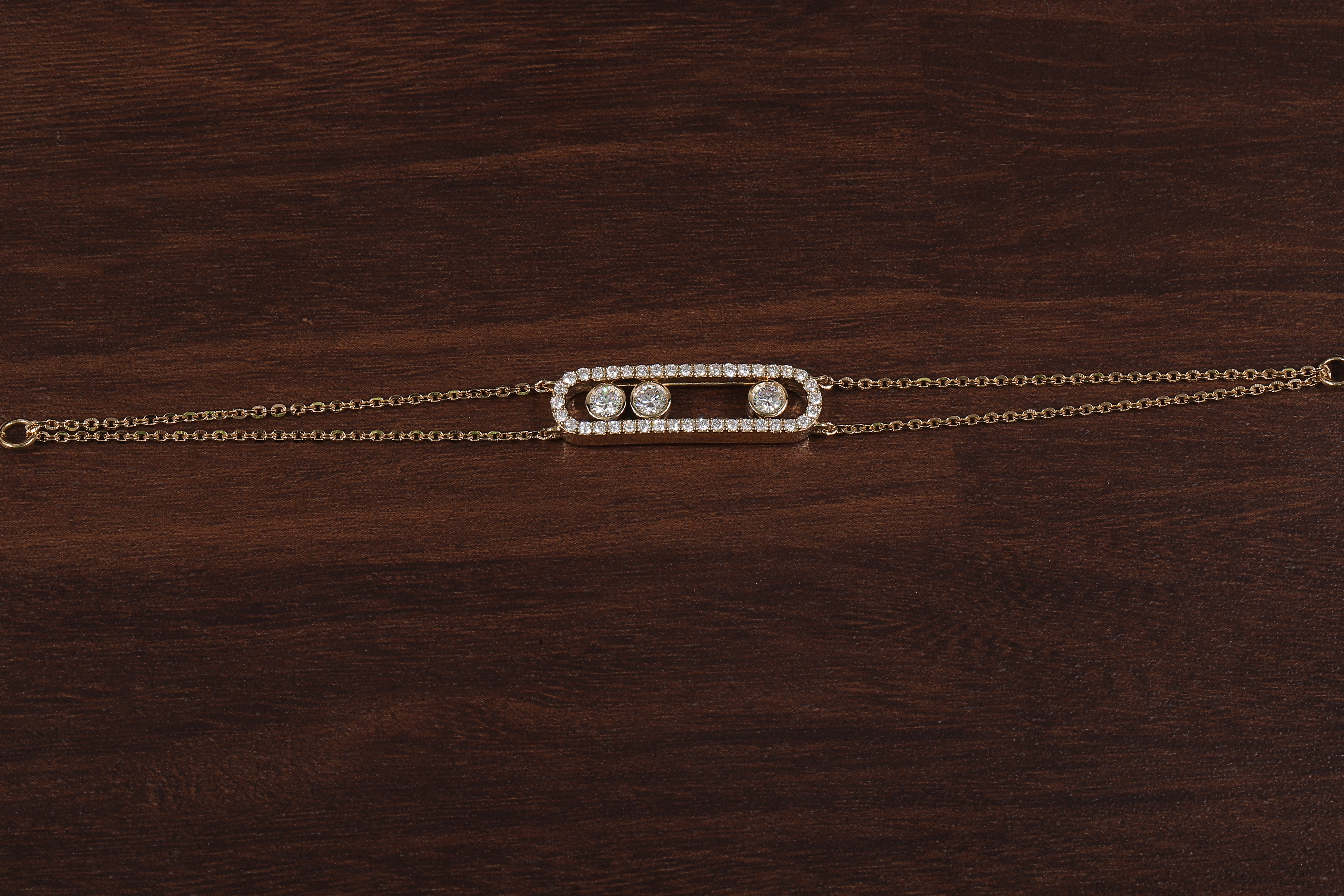 Round Lab Grown Diamond Women's Bracelet, Round Pave Movable Diamond Bracelet,