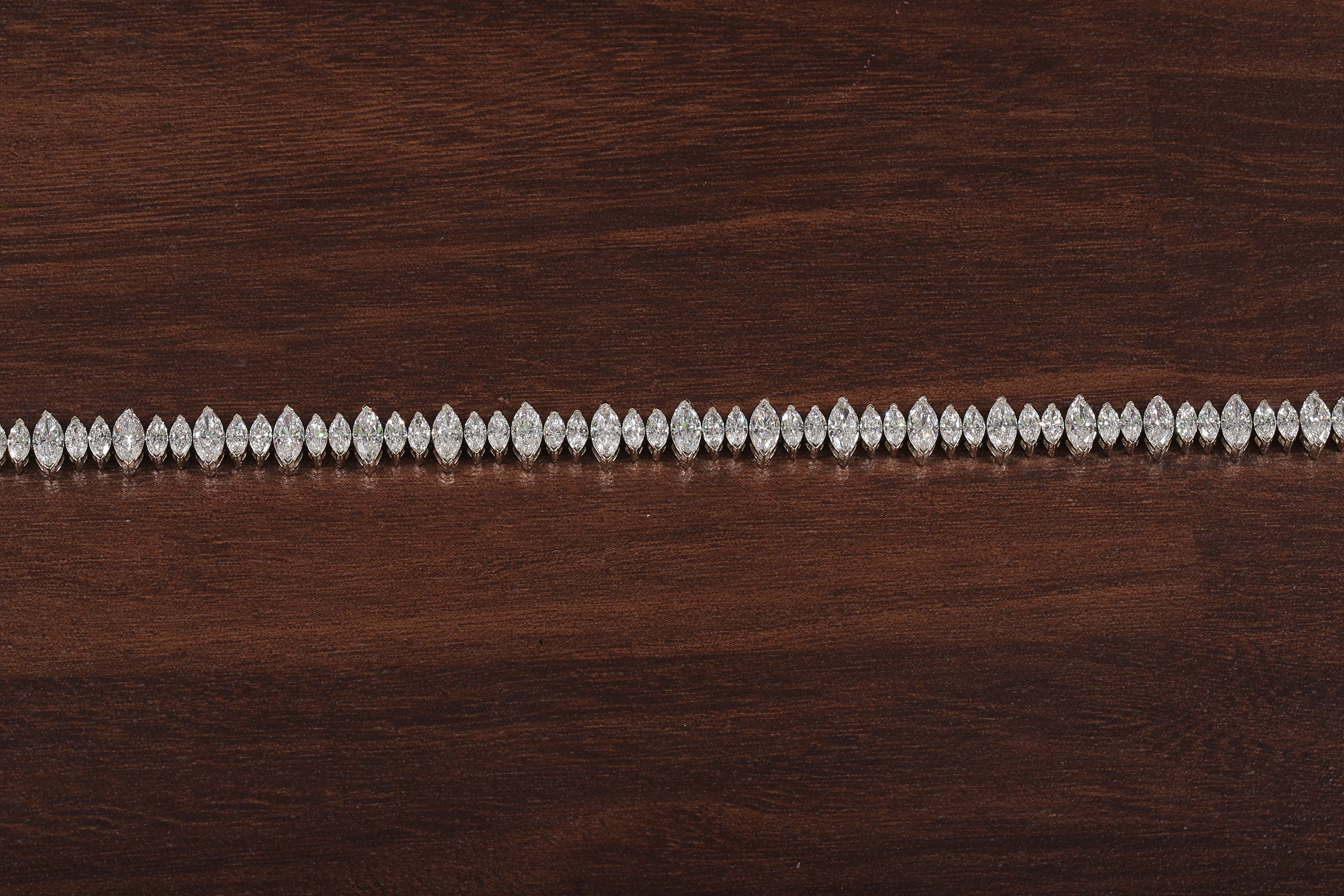 Marquise Diamond Tennis Bracelet, Marquise lab Grown diamond