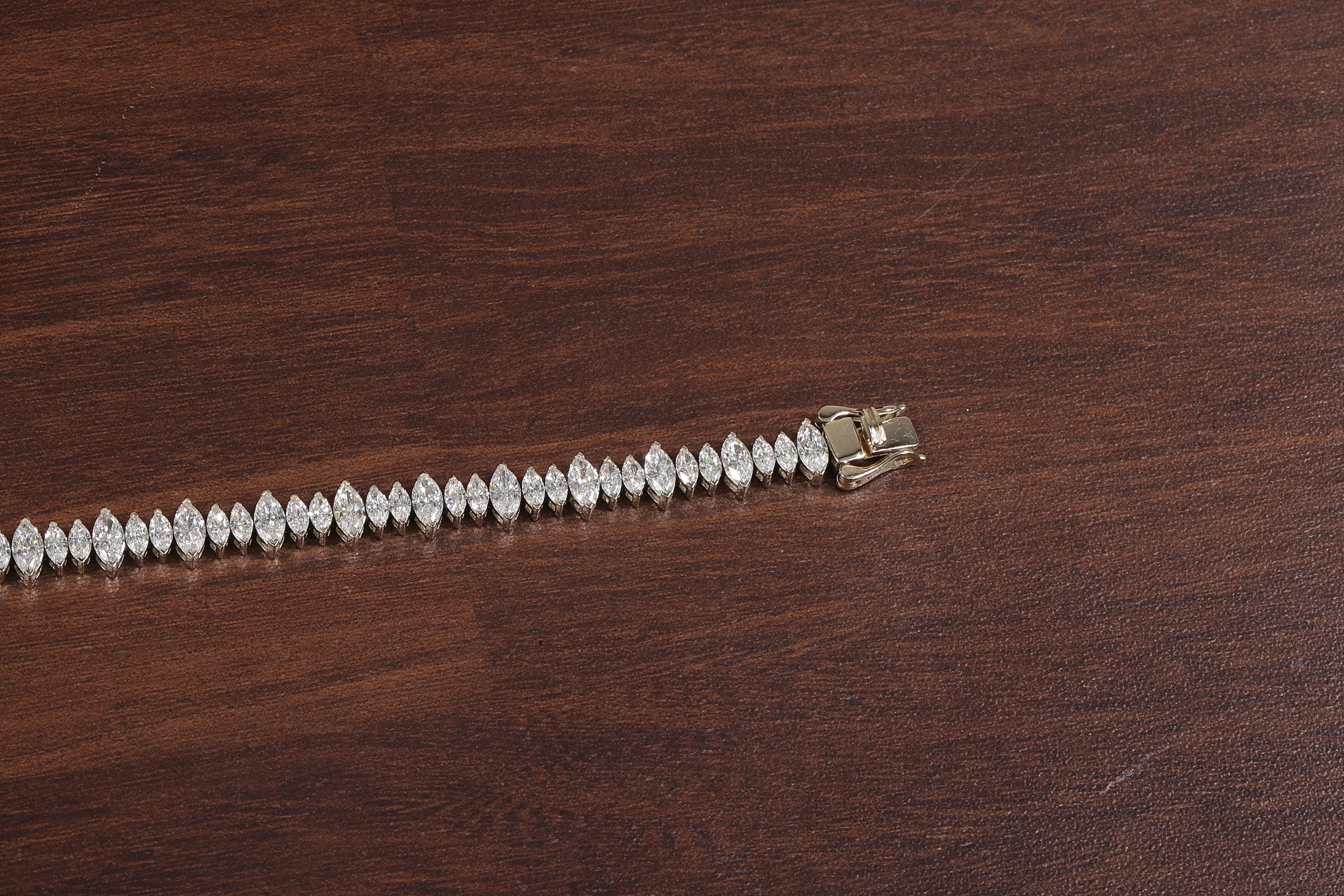 Marquise Diamond Tennis Bracelet, Marquise lab Grown diamond