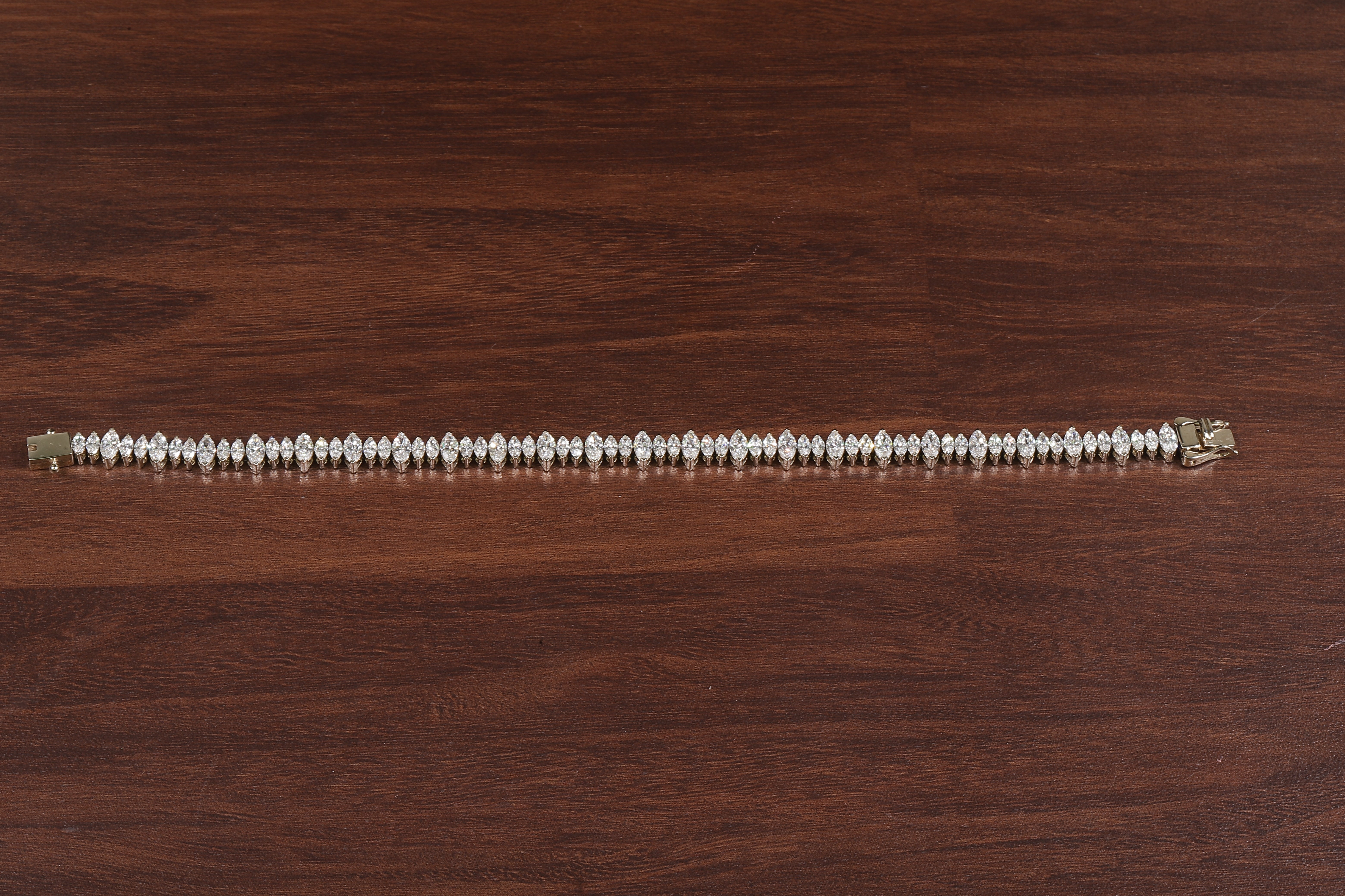 Marquise Diamond Tennis Bracelet, Marquise lab Grown diamond