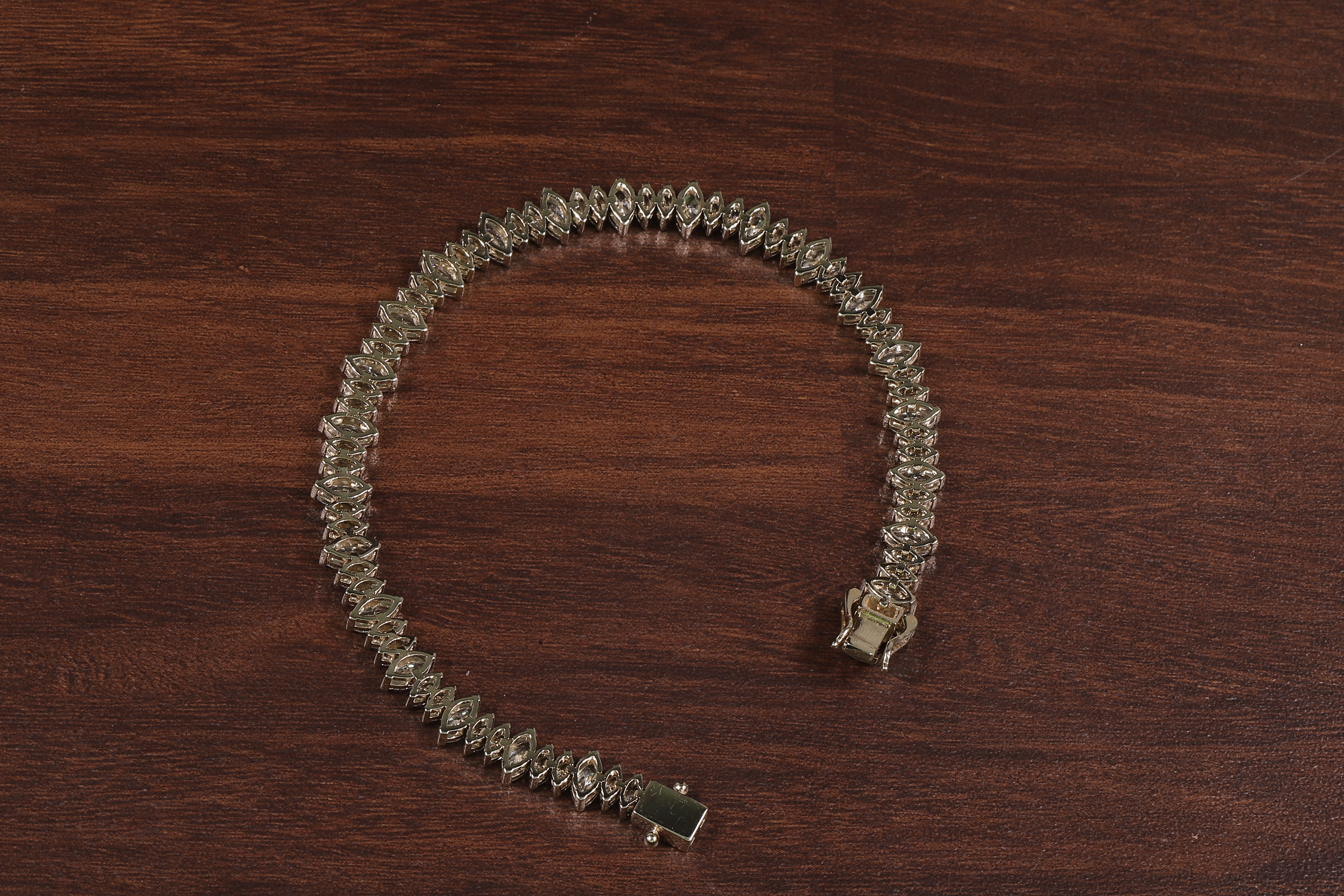 Marquise Diamond Tennis Bracelet, Marquise lab Grown diamond