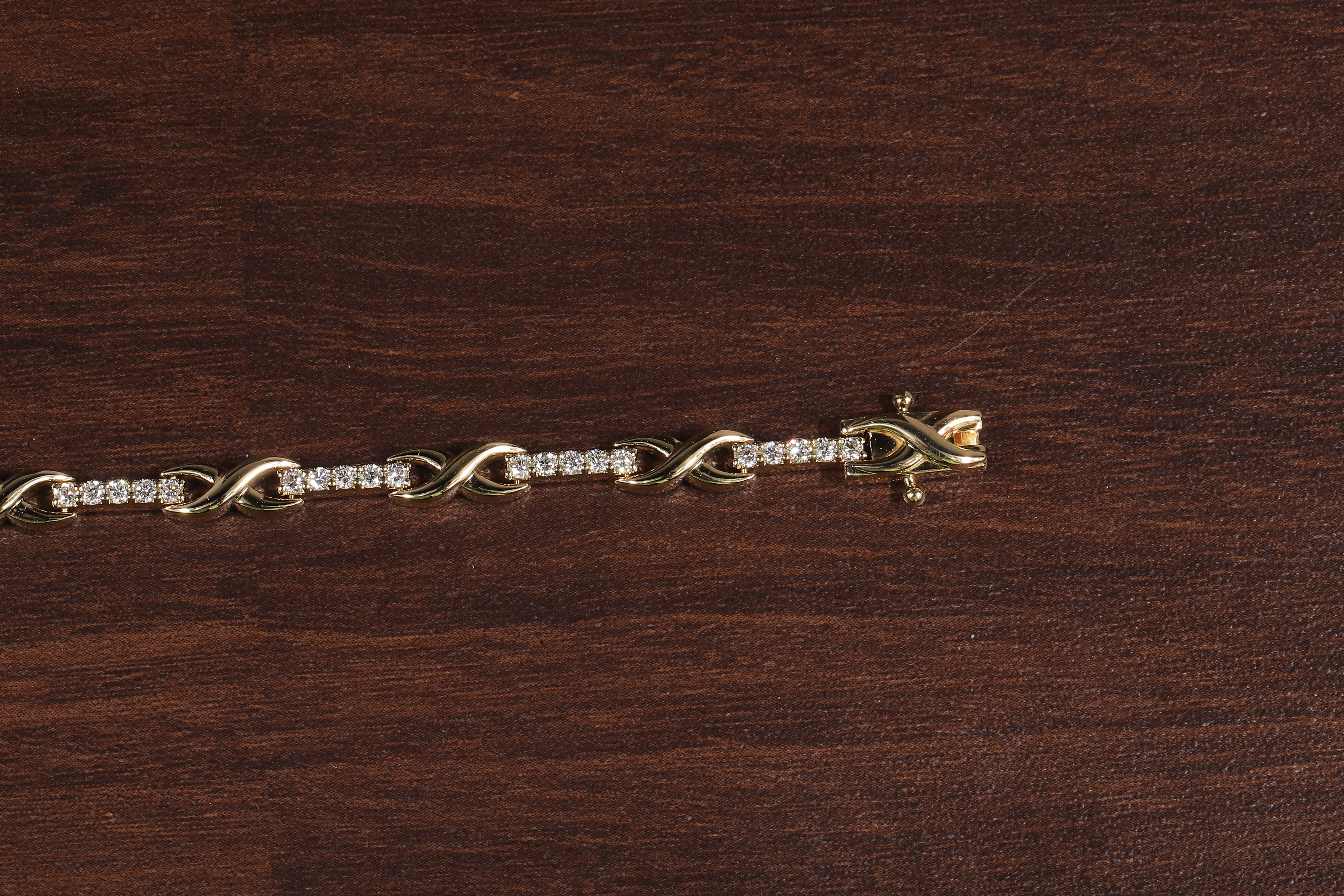 Round Diamond infinity Bracelet, Round Lab Grown Diamond