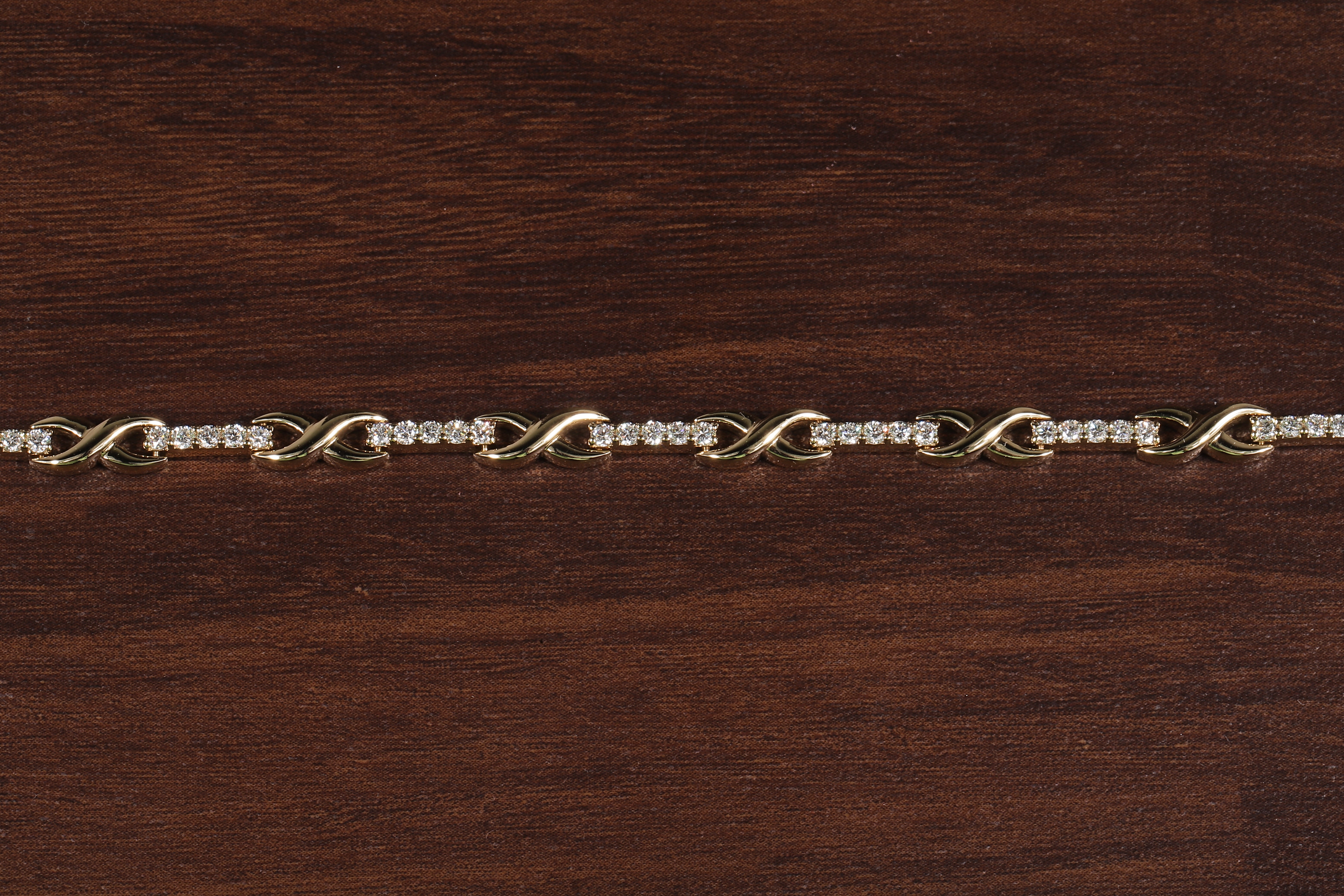 Round Diamond infinity Bracelet, Round Lab Grown Diamond