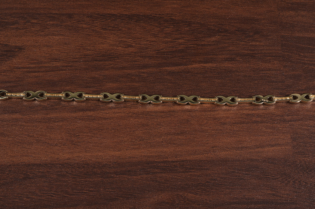 Round Diamond infinity Bracelet, Round Lab Grown Diamond