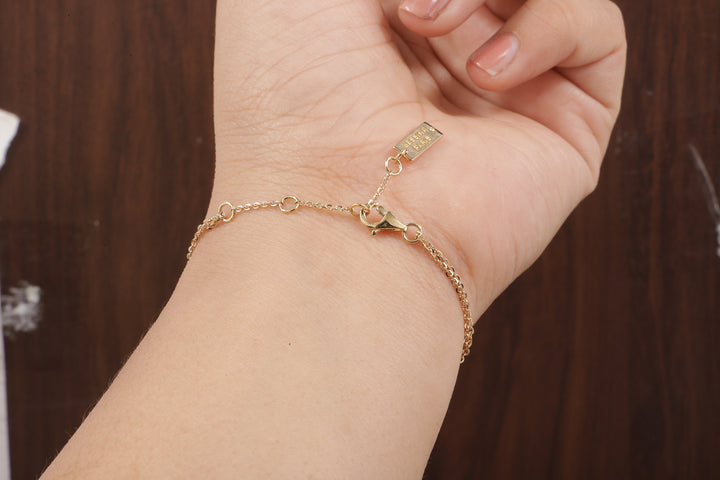 Round Lab Grown Diamond Women's Bracelet, Round Pave Movable Diamond Bracelet,