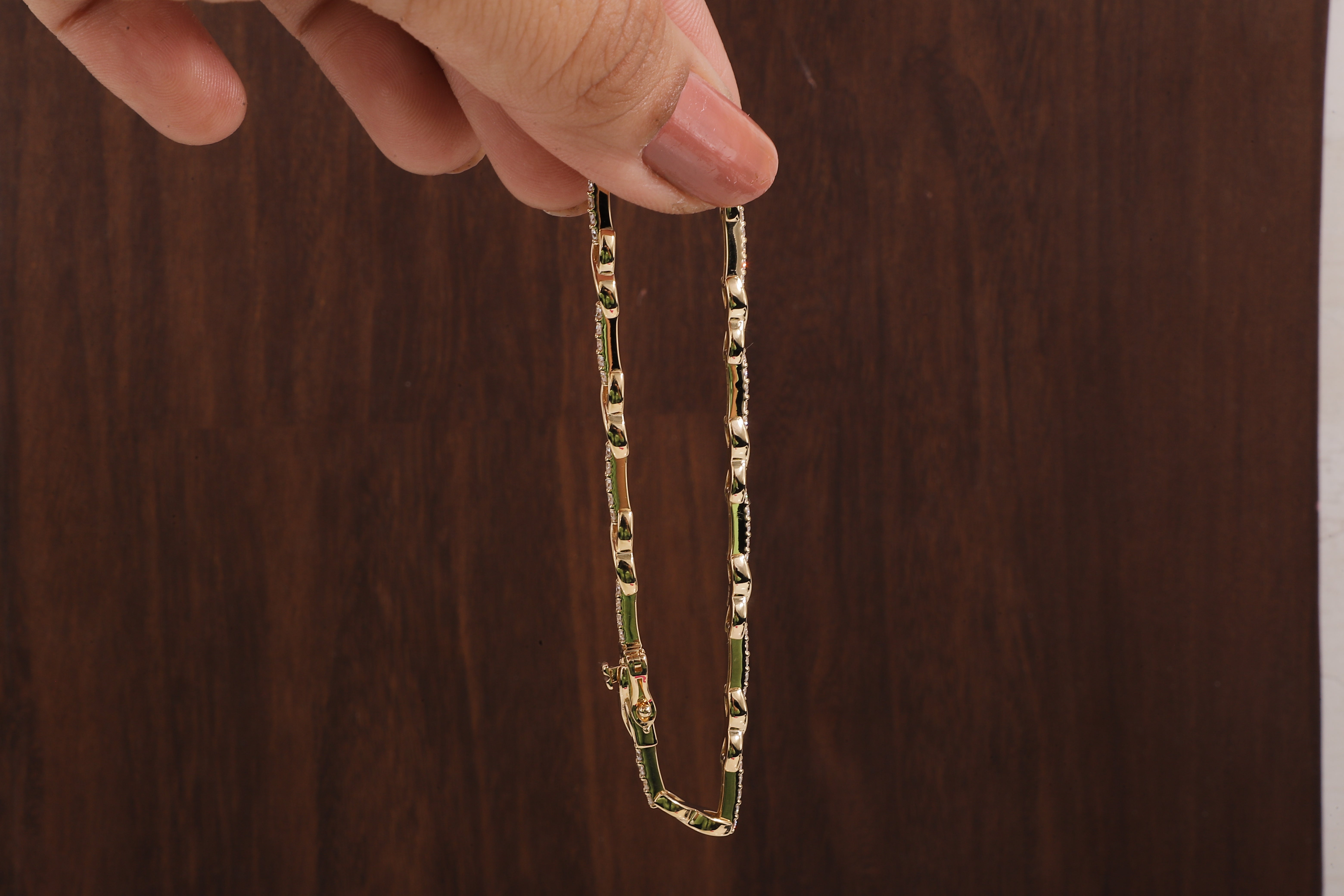 Round Diamond infinity Bracelet, Round Lab Grown Diamond