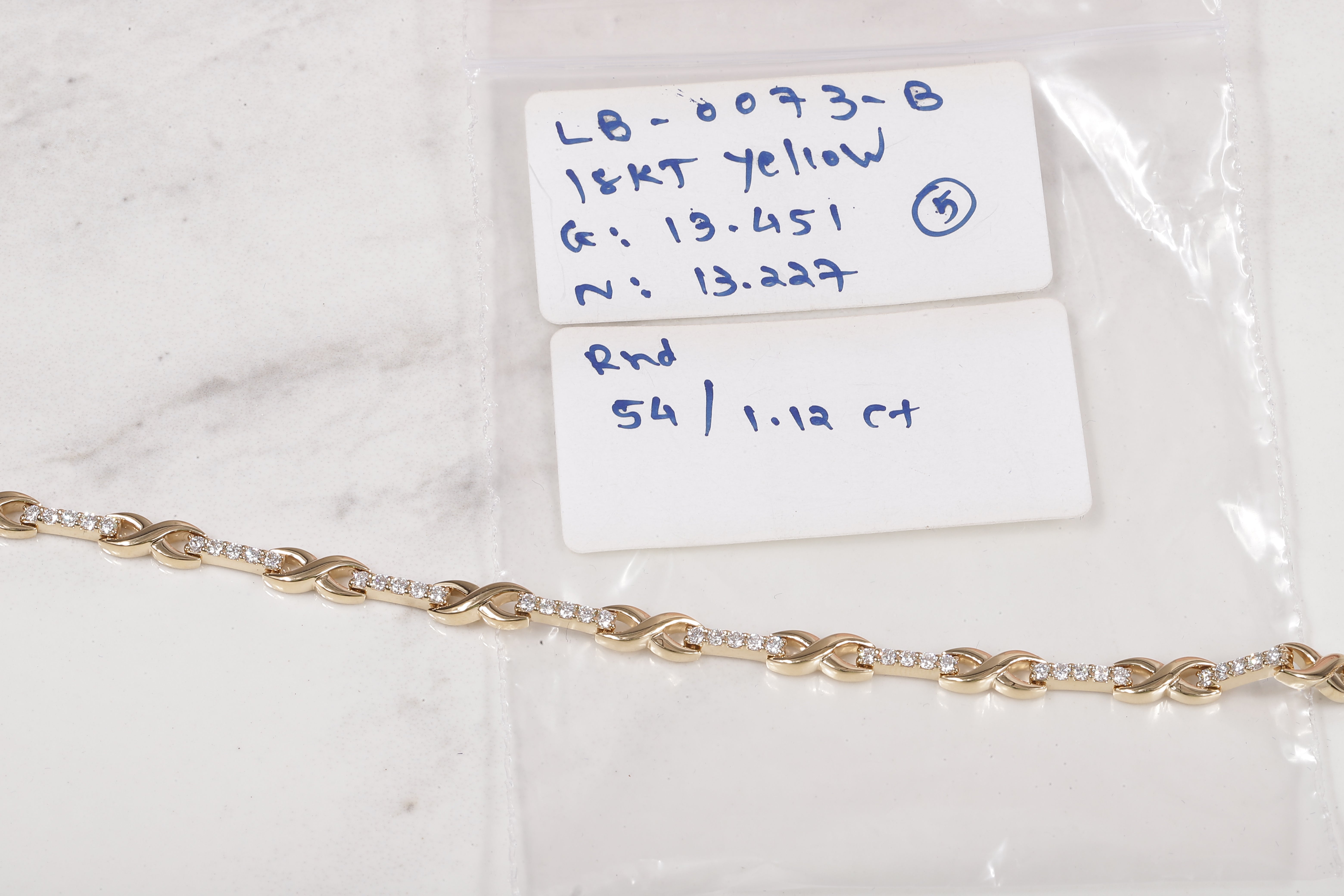 Round Diamond infinity Bracelet, Round Lab Grown Diamond