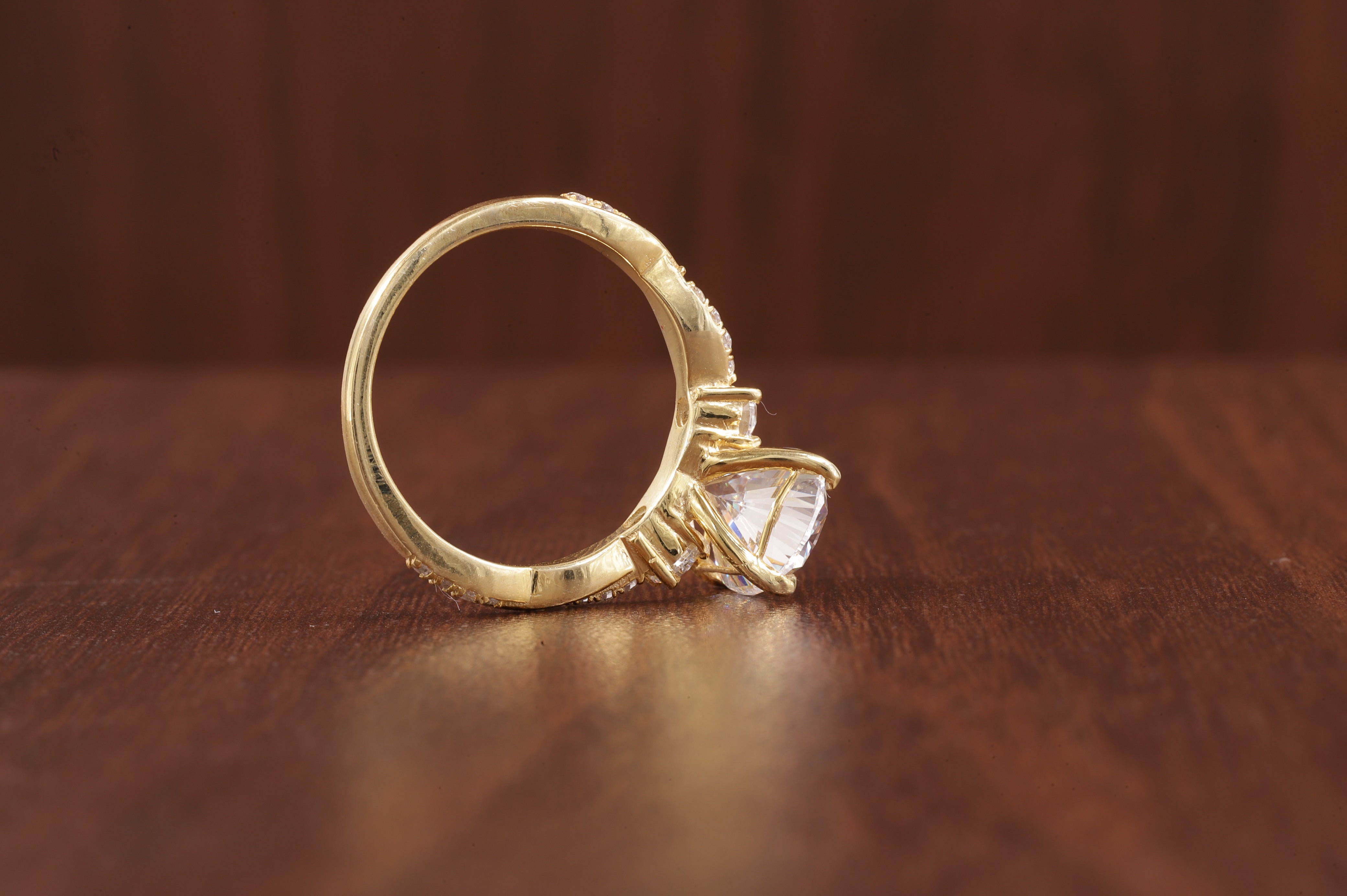 Twisted Moissanite Ring, 2.5Ct Oval Moissanite Ring, Moissanite Engagement Ring