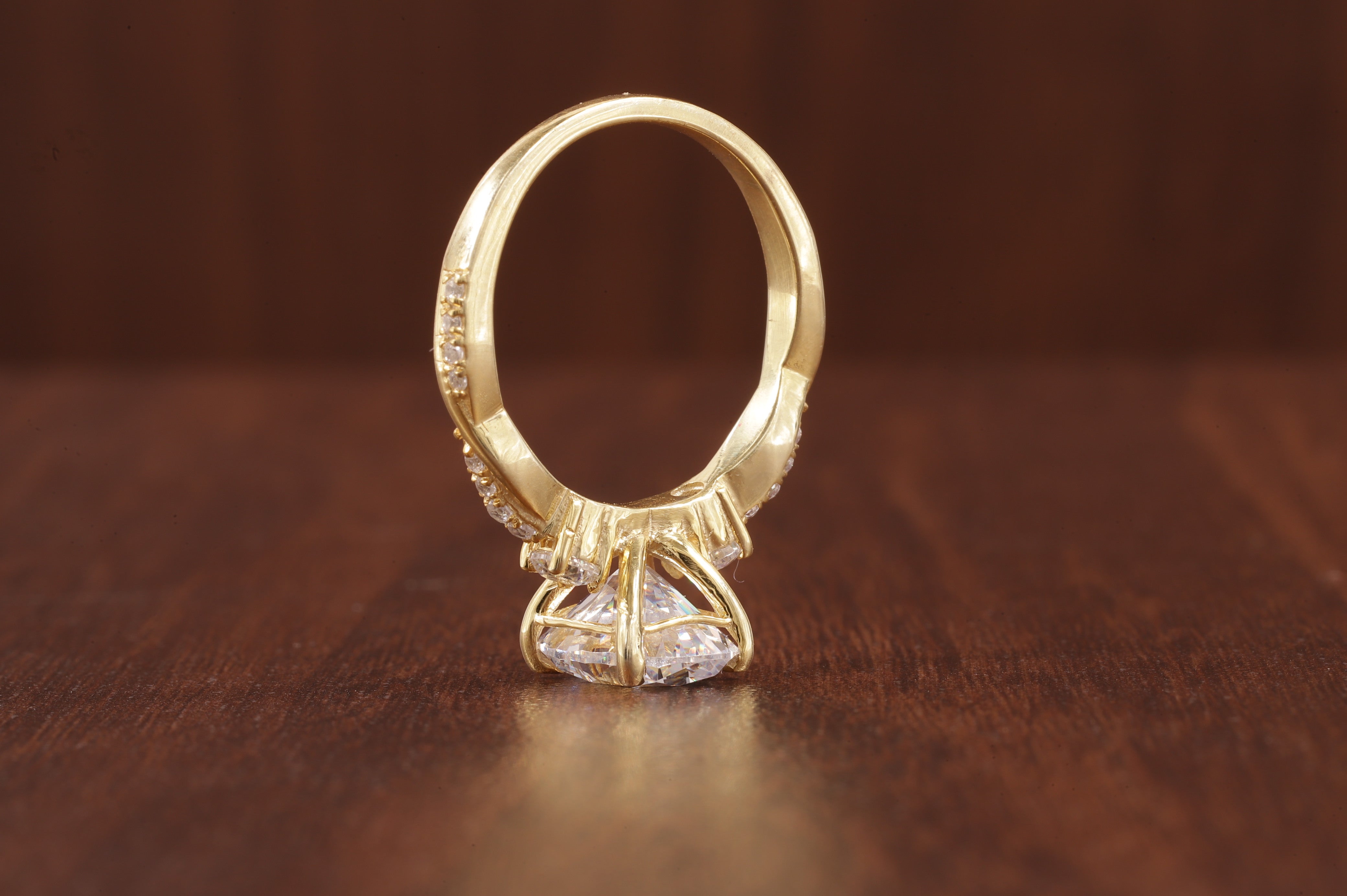 Twisted Moissanite Ring, 2.5Ct Oval Moissanite Ring, Moissanite Engagement Ring