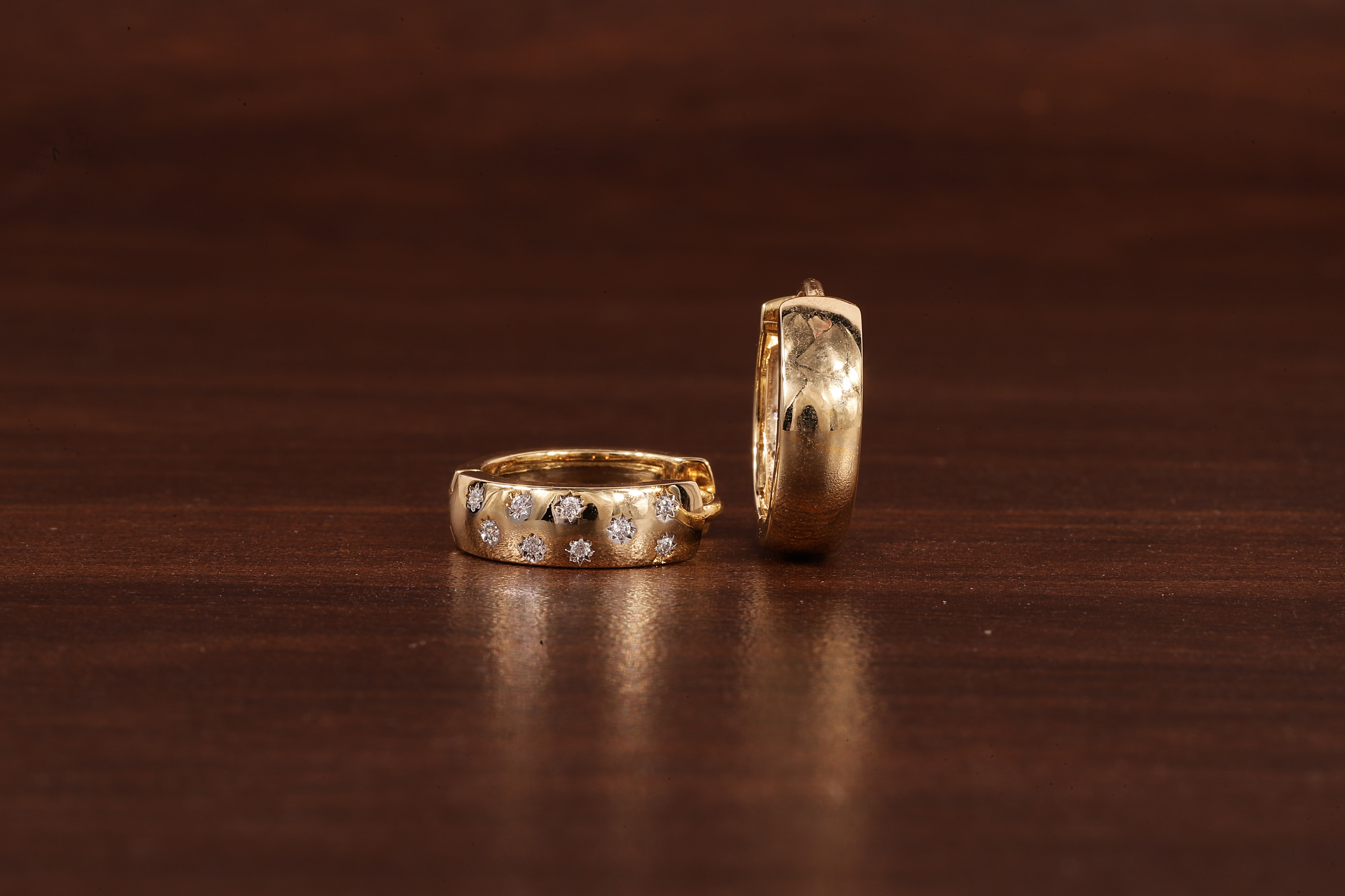 East West Emerald Cut Wedding Band, Hidden Halo Lab Grown Diamond Band