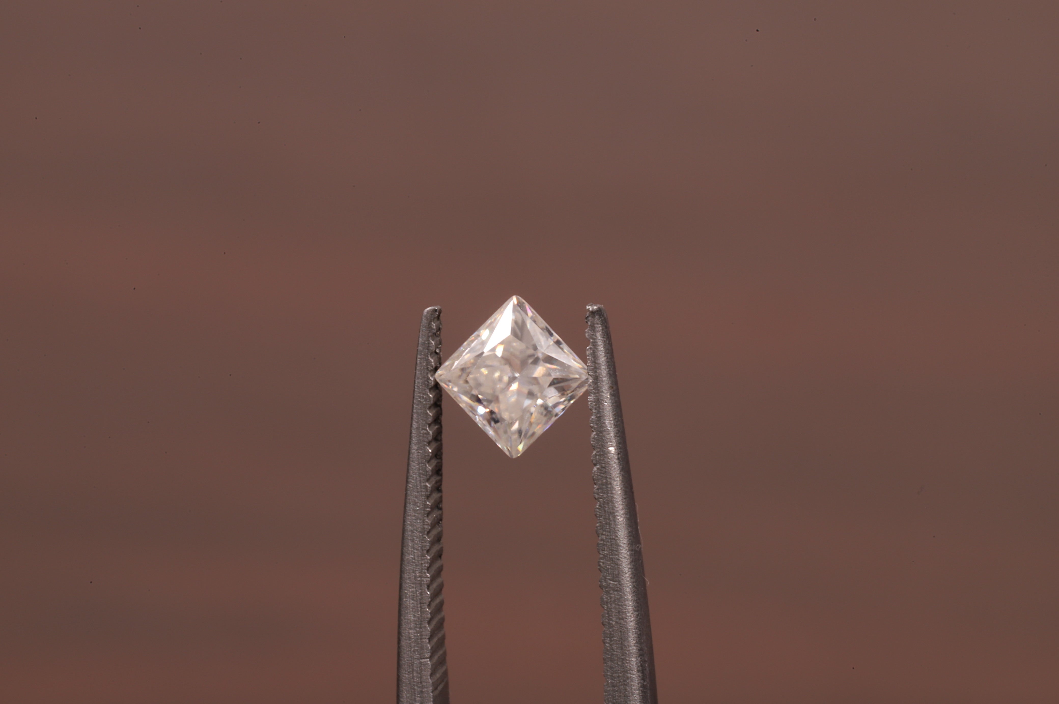 4x4 MM Colorless D White Color Princess Diamond Square Cut Loose