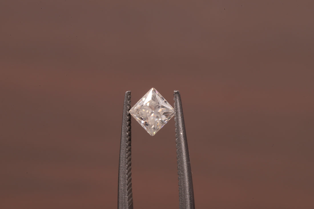 4x4 MM Colorless D White Color Princess Diamond Square Cut Loose