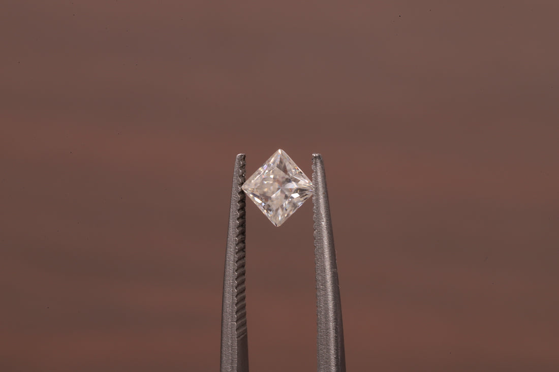 4x4 MM Colorless D White Color Princess Diamond Square Cut Loose