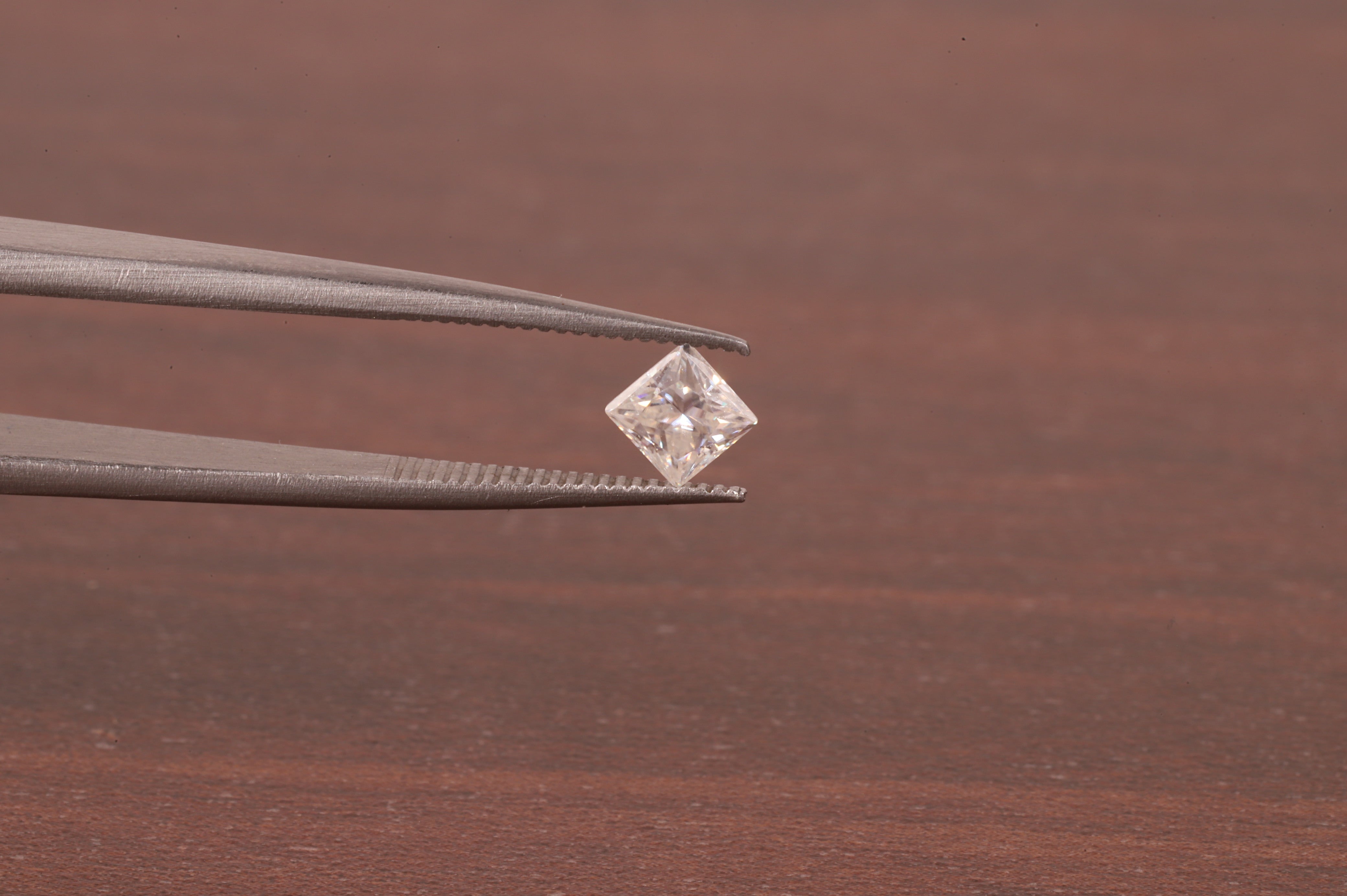 4x4 MM Colorless D White Color Princess Diamond Square Cut Loose