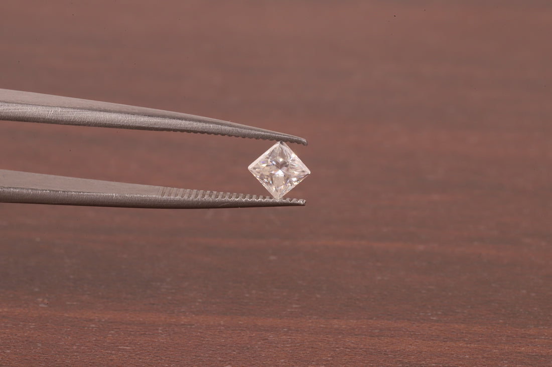 4x4 MM Colorless D White Color Princess Diamond Square Cut Loose