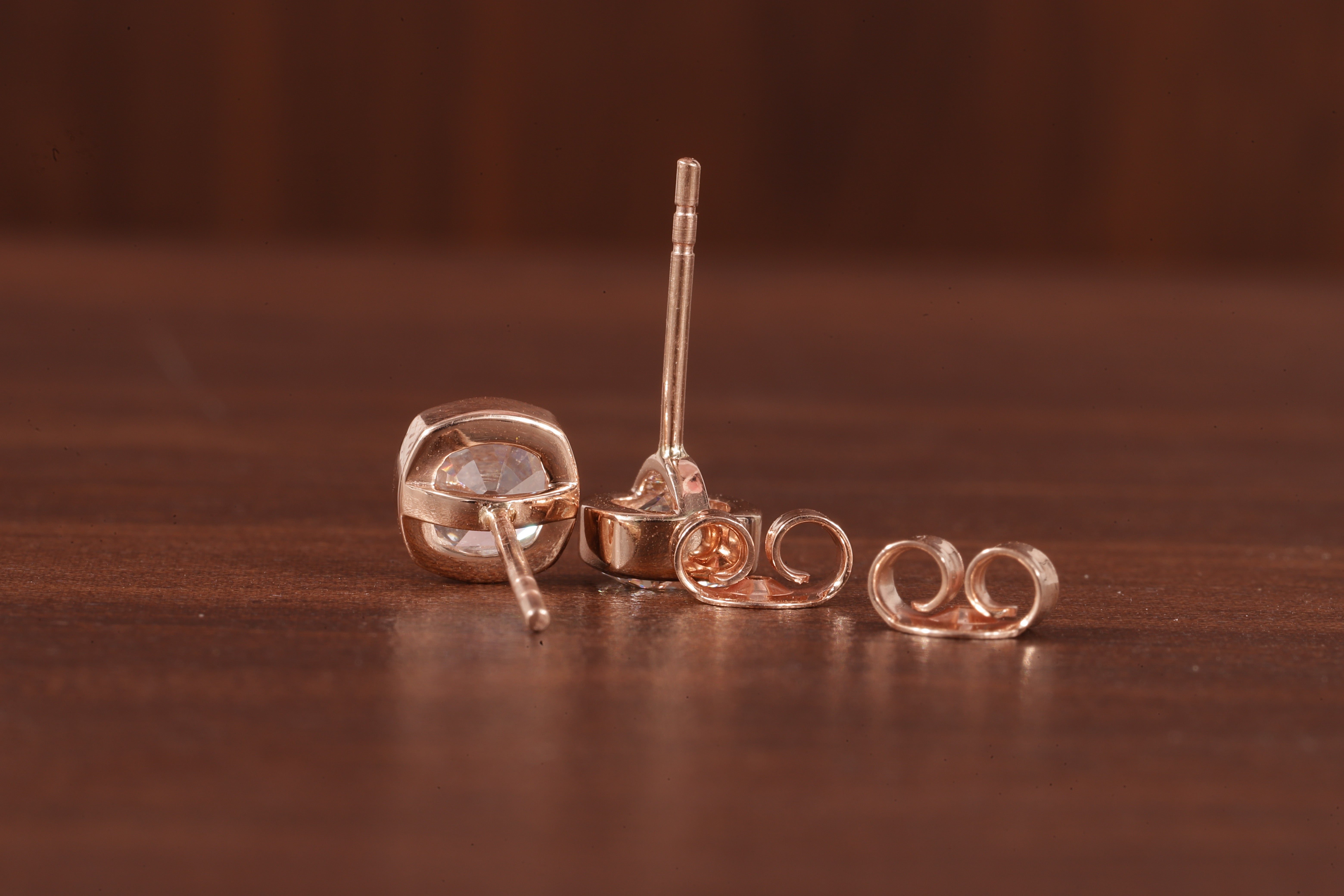 Lab Grown Diamond Earrings, Old European Cushion Cut Diamond Earrings, Stud Earrings for Women