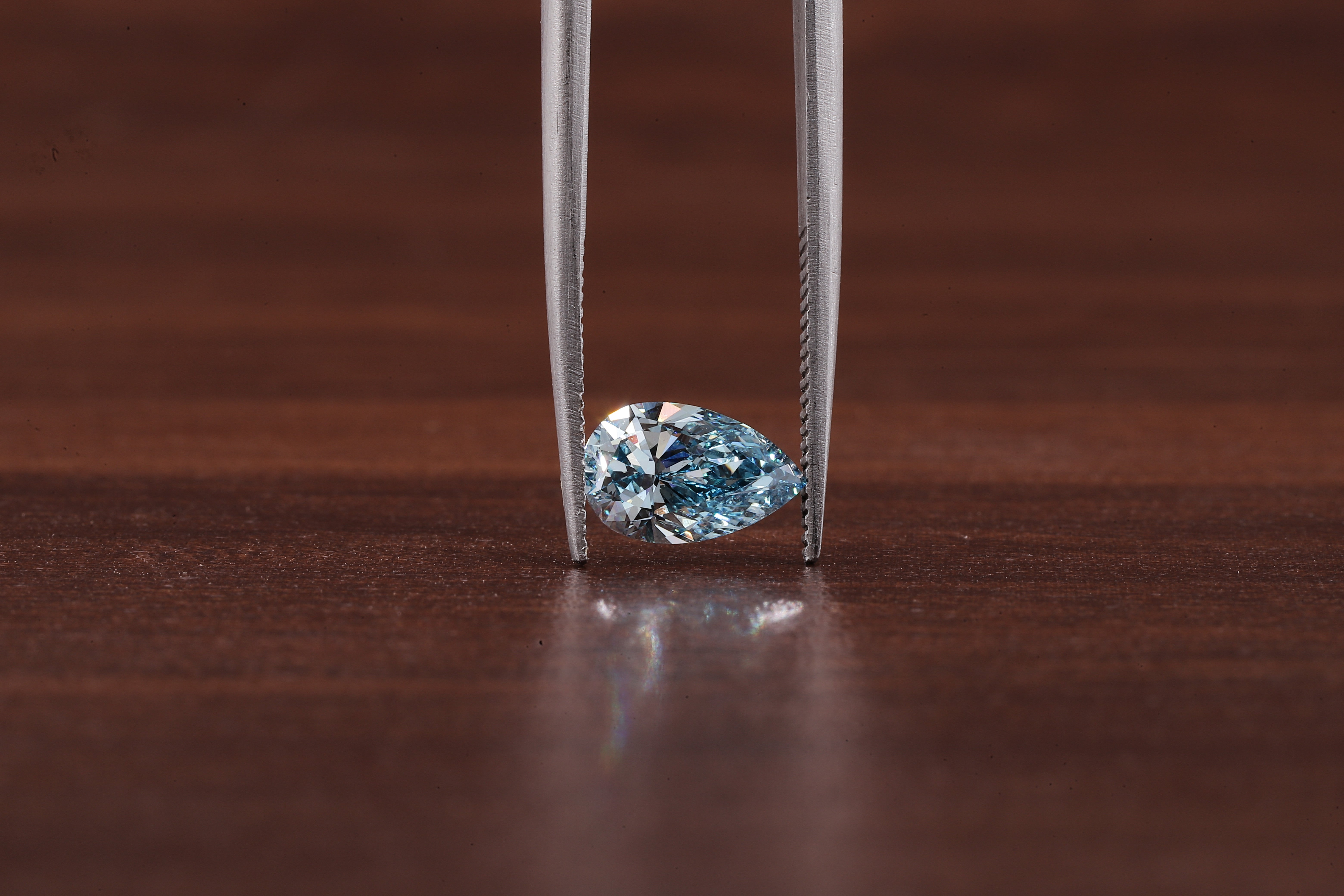 1 CT - 5 CT Pear Cut loose Lab grown Diamond, Fancy Vivid Blue Pear Lab grown Diamond
