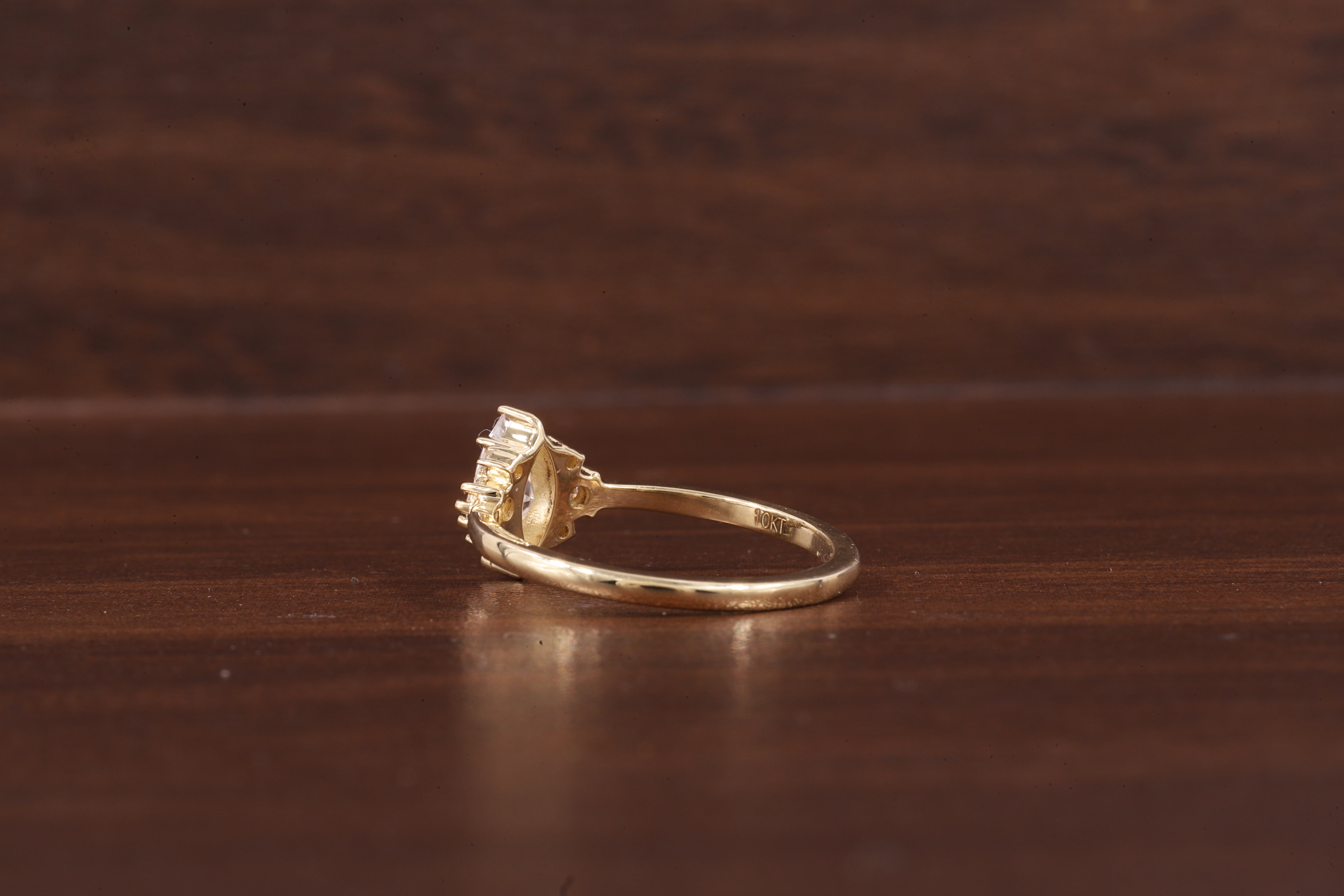 0.5CT Lab Grown Diamond Ring, Marquise Cluster Wedding
