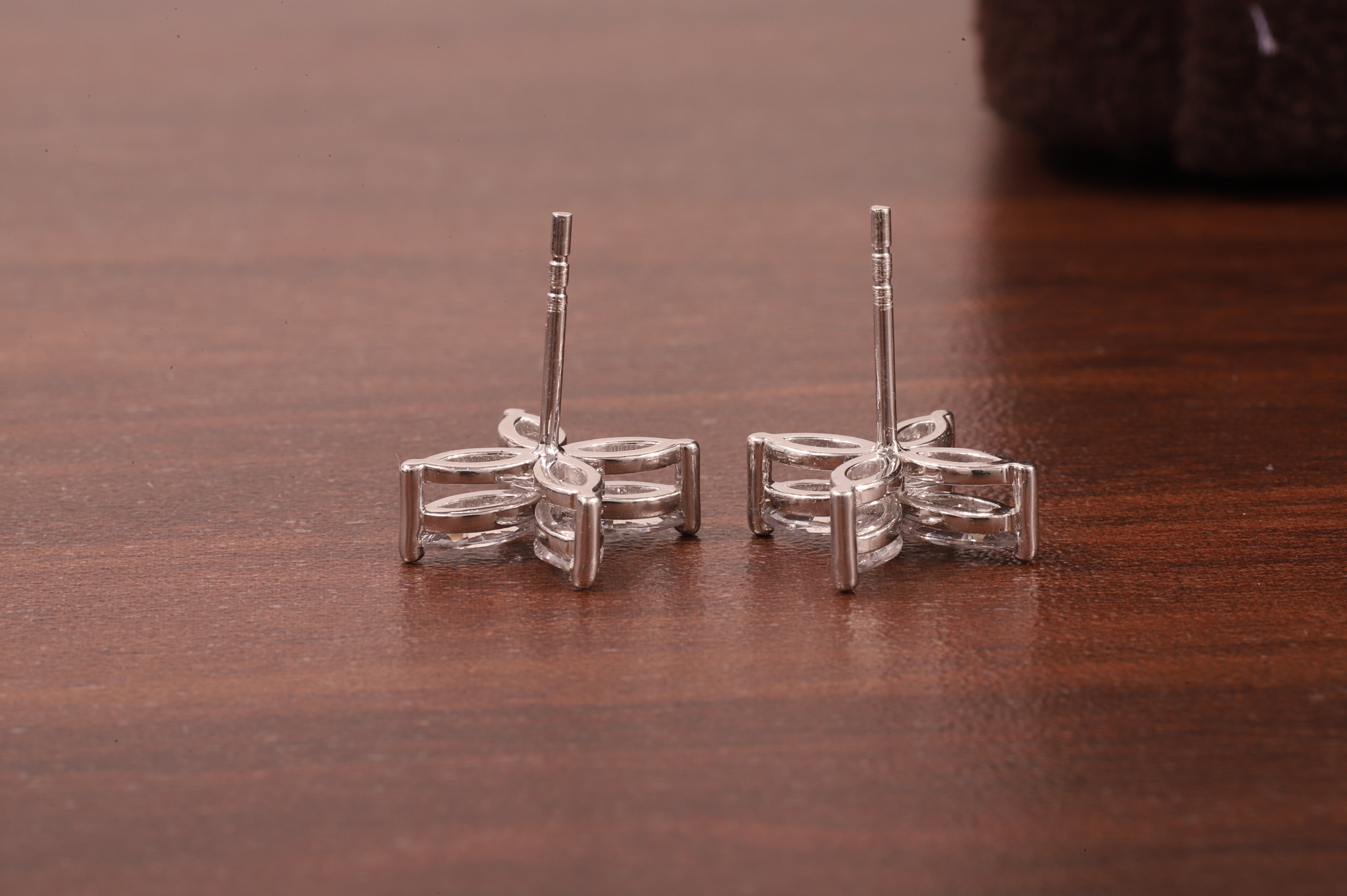 Marquise Stud Earrings /Minimalist Flower Earrings