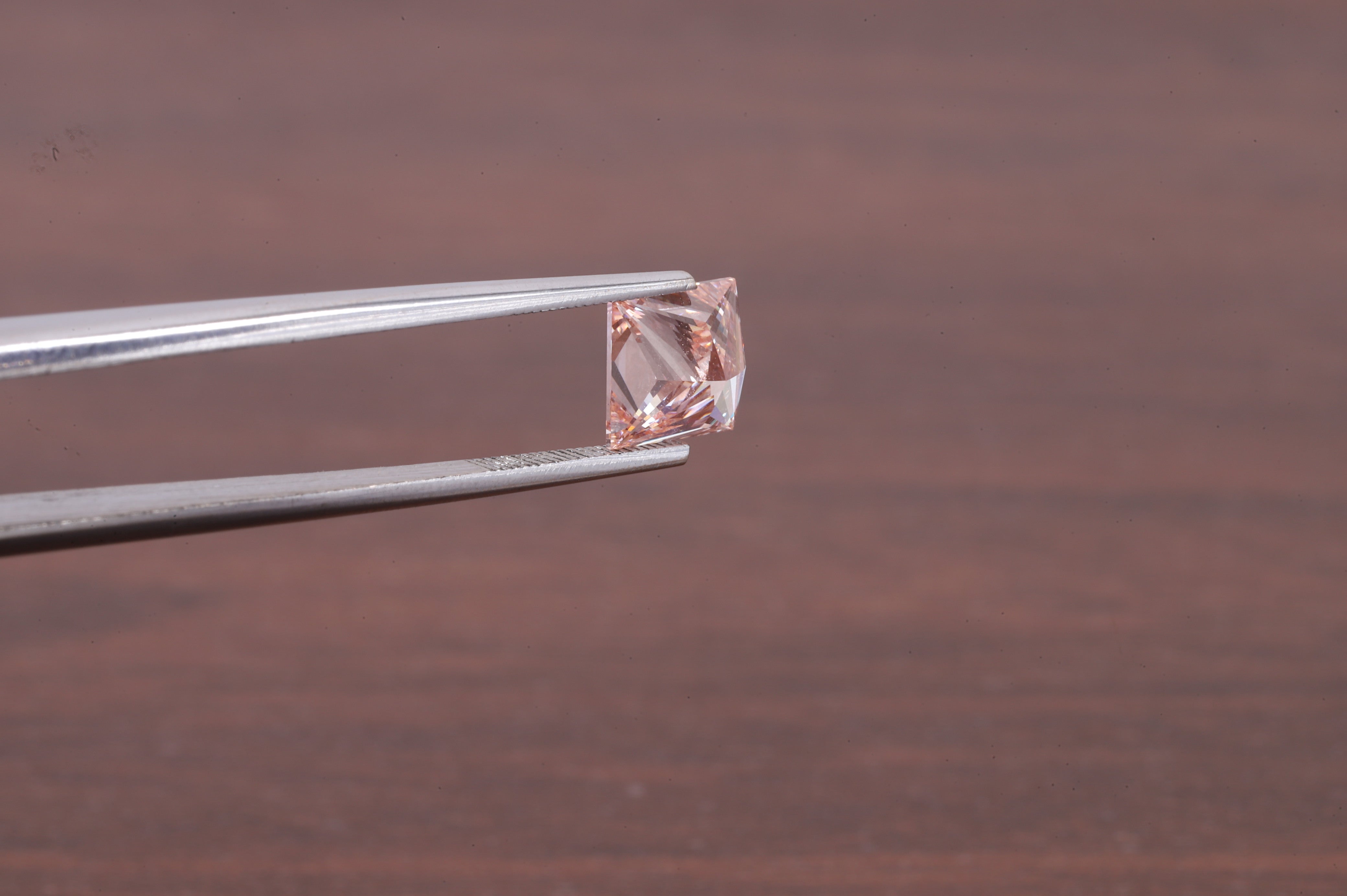 2 CT Princess Cut Pink Diamond, Pink Lab Grown Diamond, Princess Cut Loose Diamond for Engagement Ring