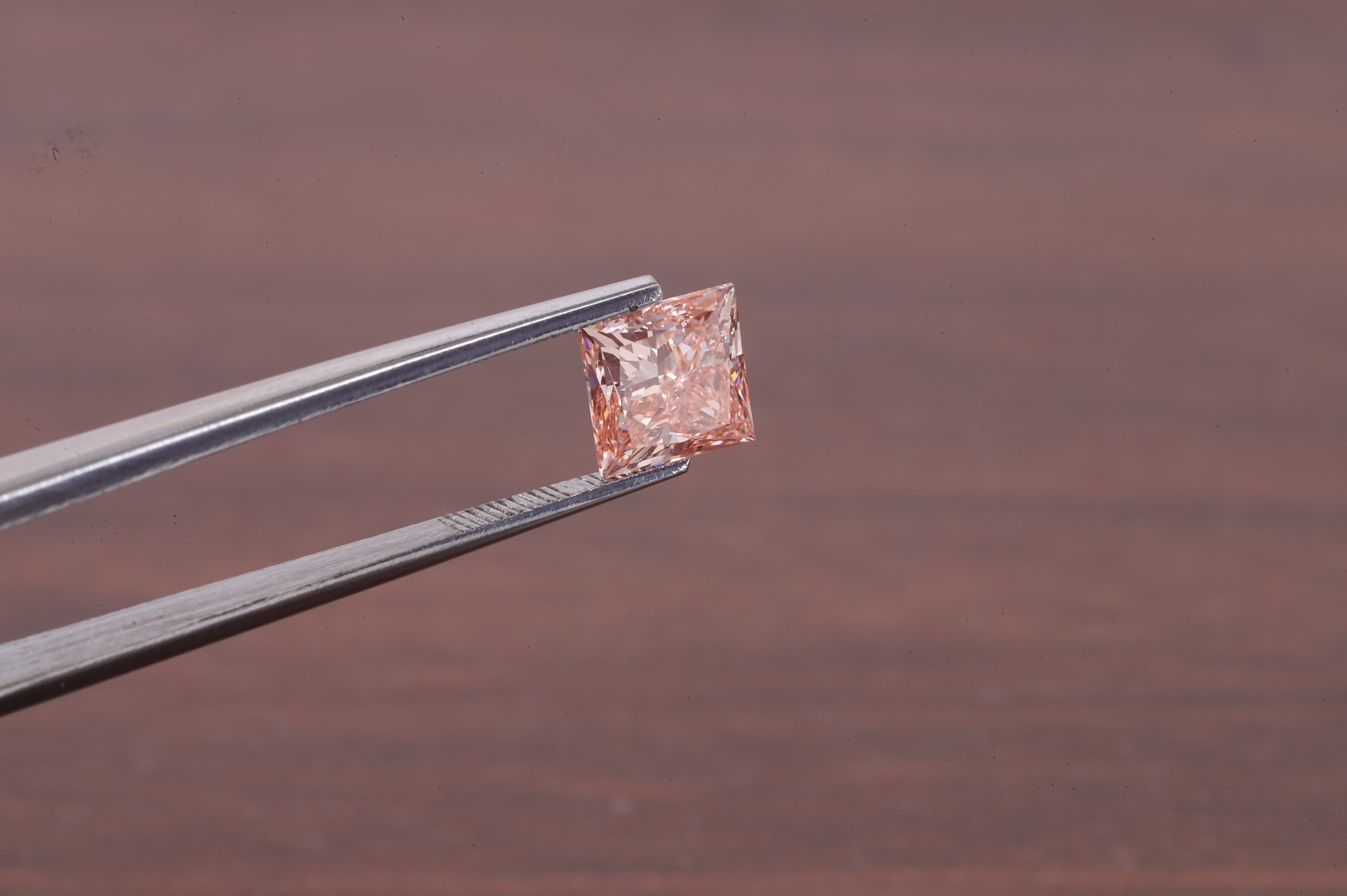 2 CT Princess Cut Pink Diamond, Pink Lab Grown Diamond, Princess Cut Loose Diamond for Engagement Ring