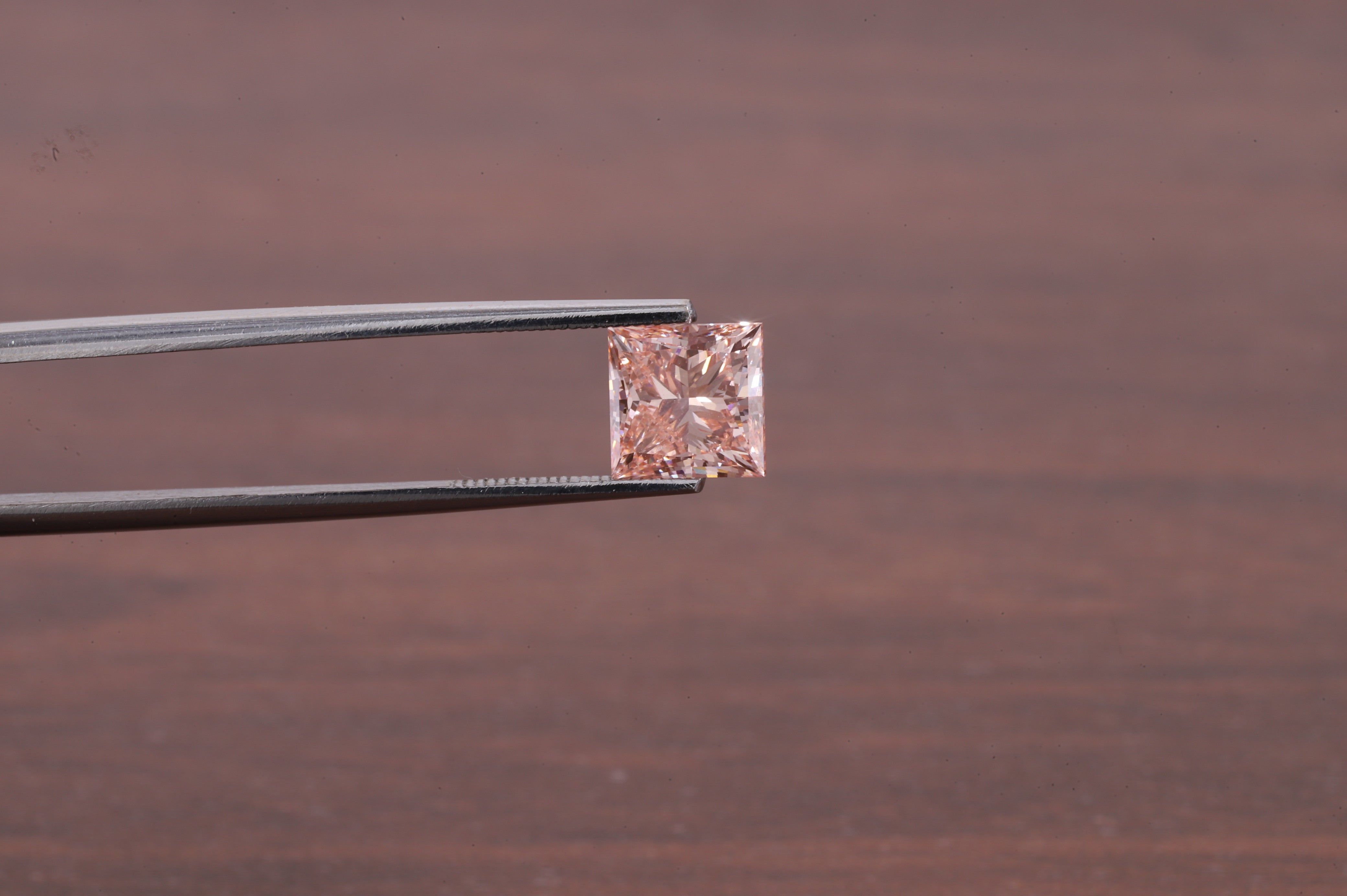 2 CT Princess Cut Pink Diamond, Pink Lab Grown Diamond, Princess Cut Loose Diamond for Engagement Ring