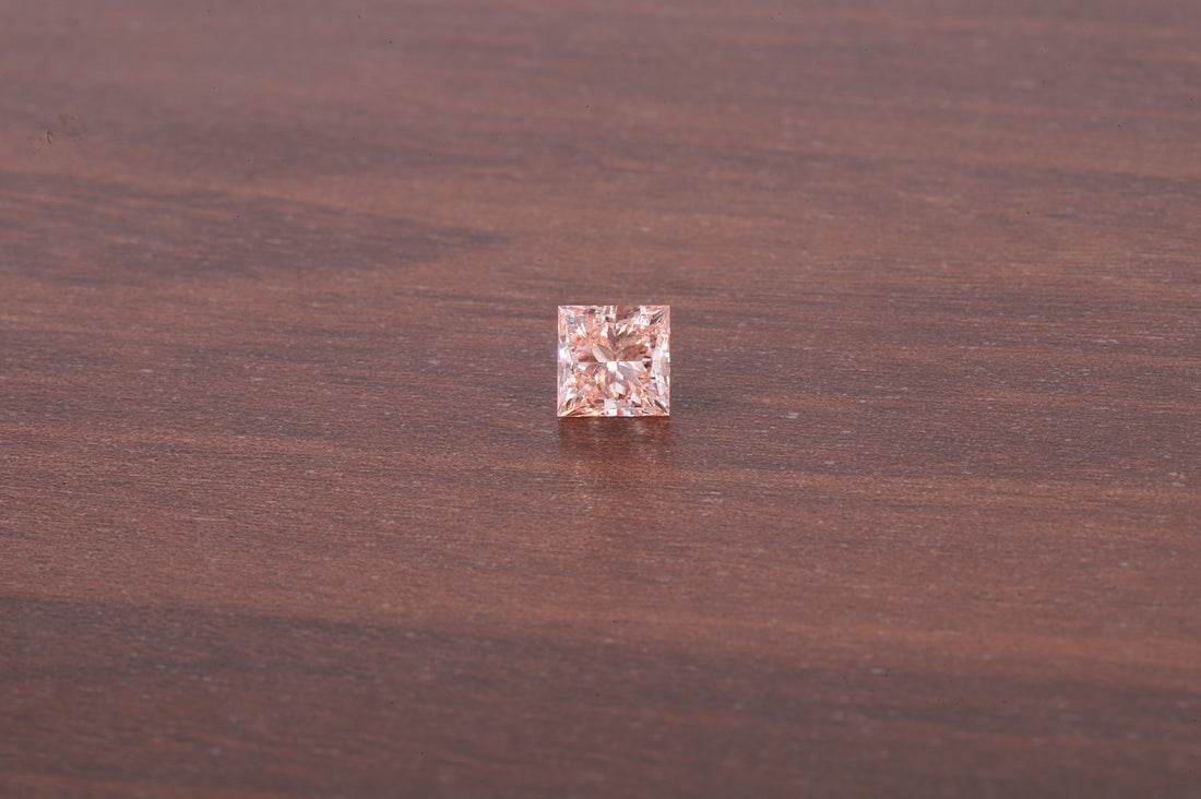 2 CT Princess Cut Pink Diamond, Pink Lab Grown Diamond, Princess Cut Loose Diamond for Engagement Ring