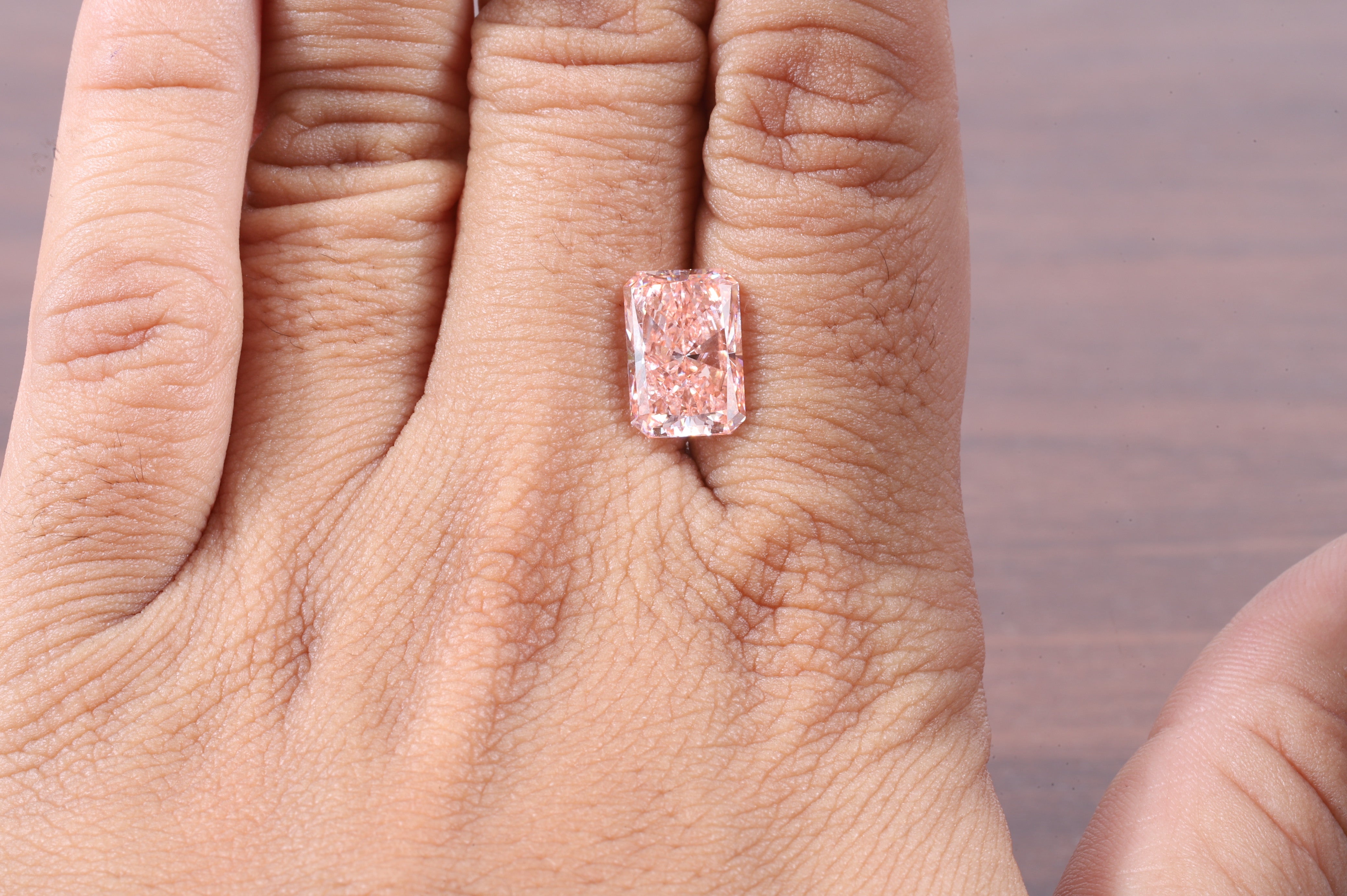 5.00Ct Radiant Fancy Pink Diamond| Pink Radiant Lab Grown Diamond