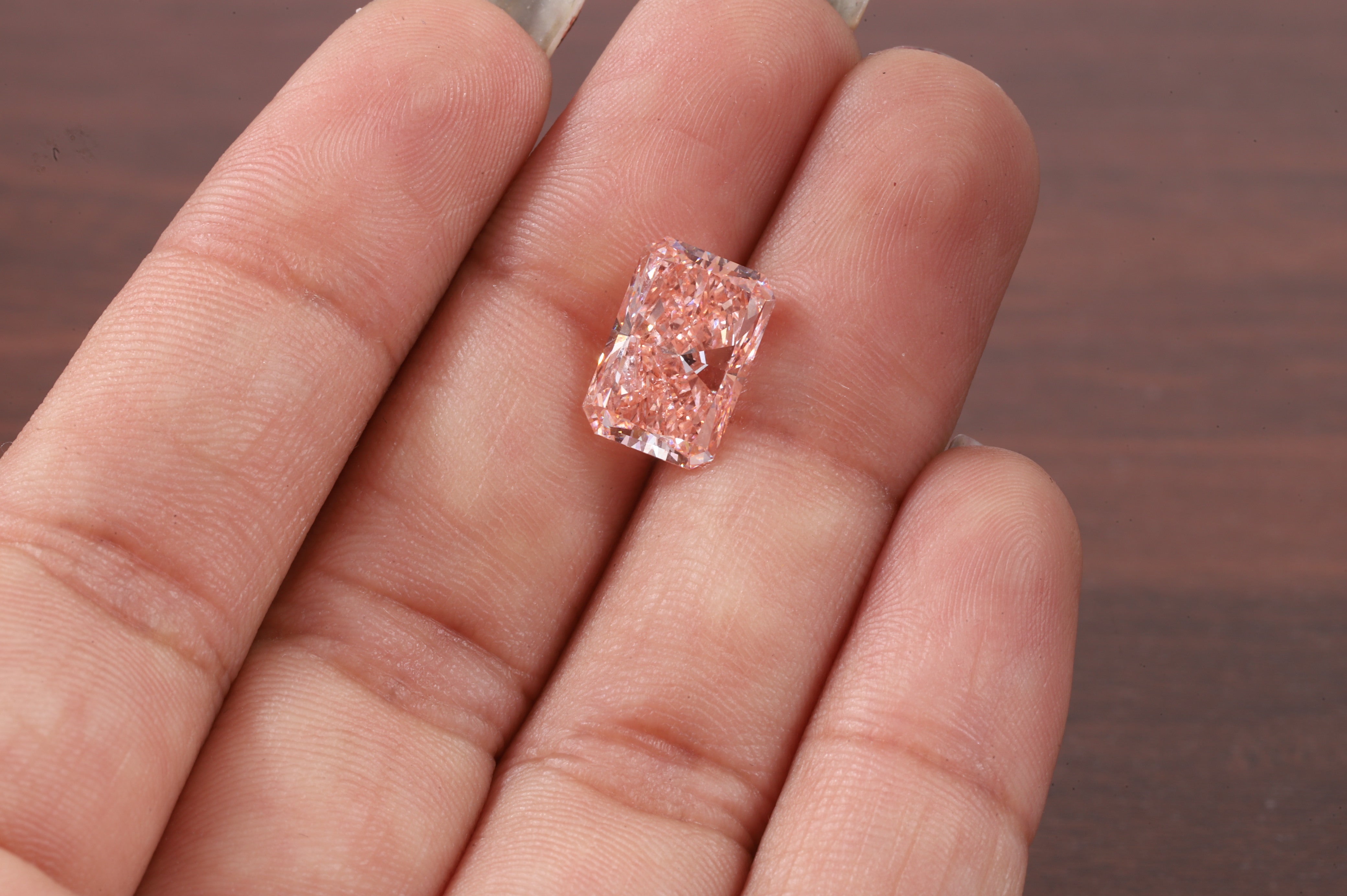 5.00Ct Radiant Fancy Pink Diamond| Pink Radiant Lab Grown Diamond