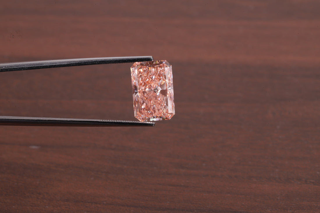5.00Ct Radiant Fancy Pink Diamond| Pink Radiant Lab Grown Diamond