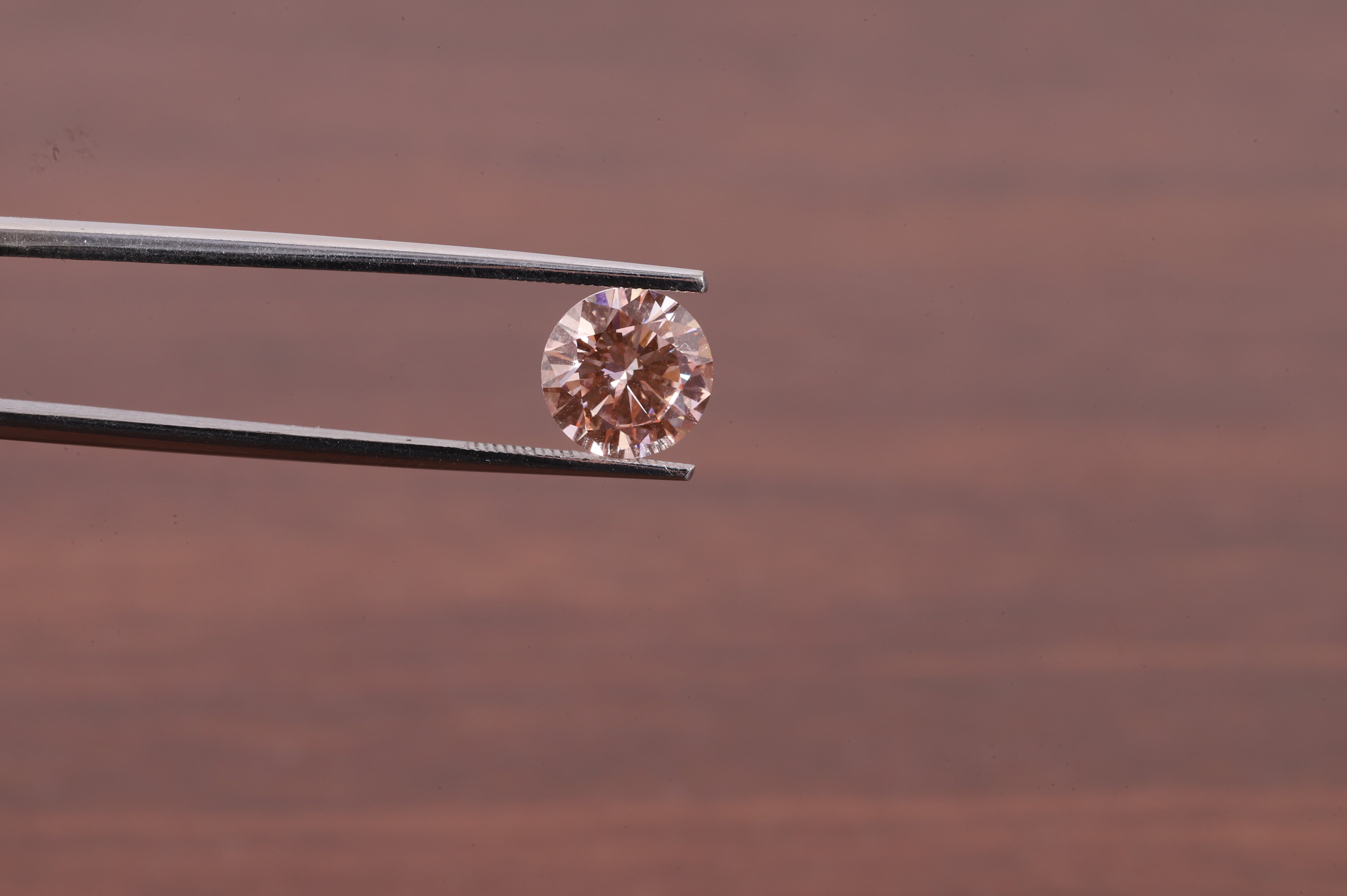 Pink Diamond 1.0ct Fancy Vivid Pink Lab-Created Diamond - Round Cut Stone for Bridal Sets