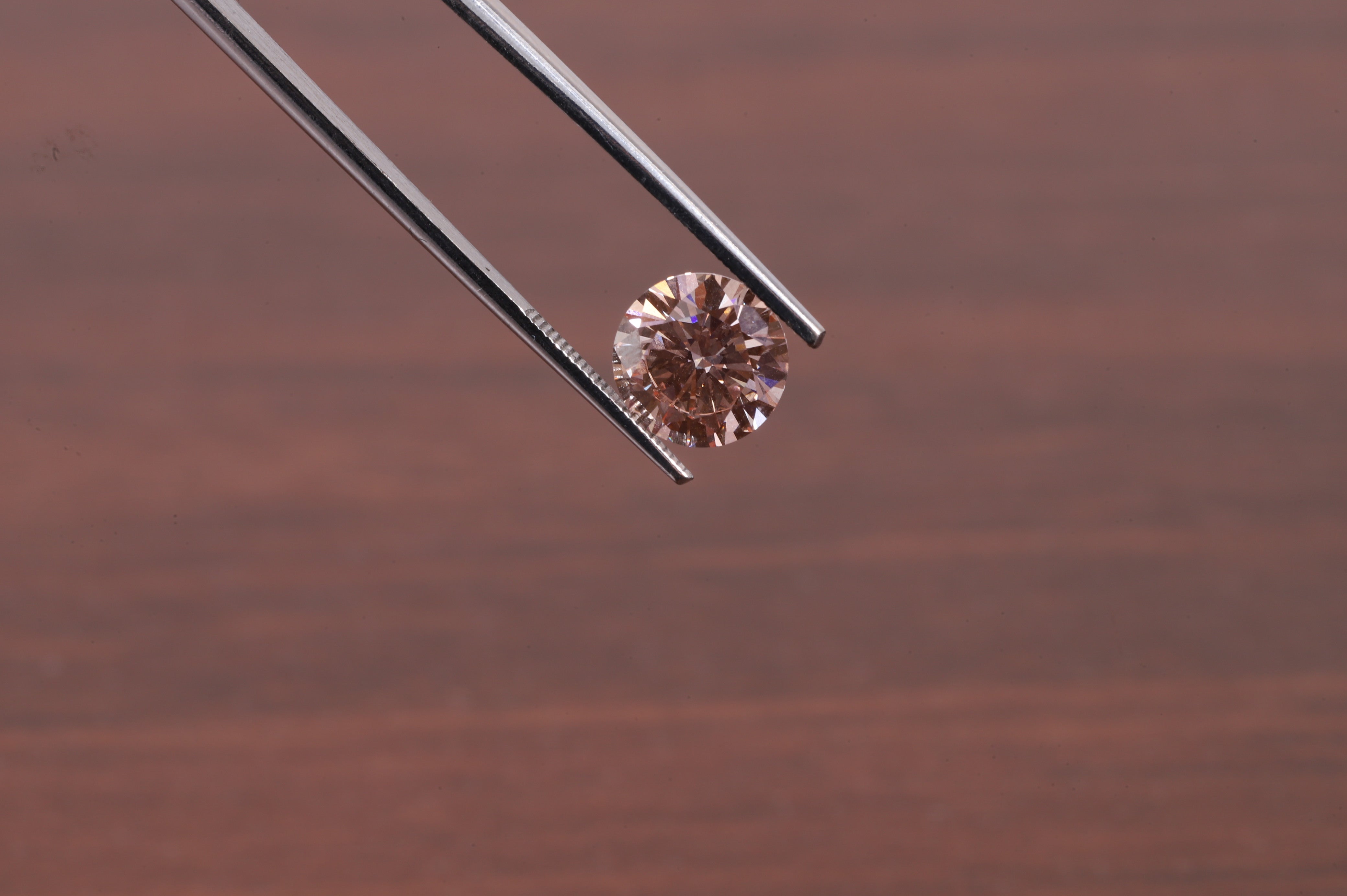 Pink Diamond 1.0ct Fancy Vivid Pink Lab-Created Diamond - Round Cut Stone for Bridal Sets