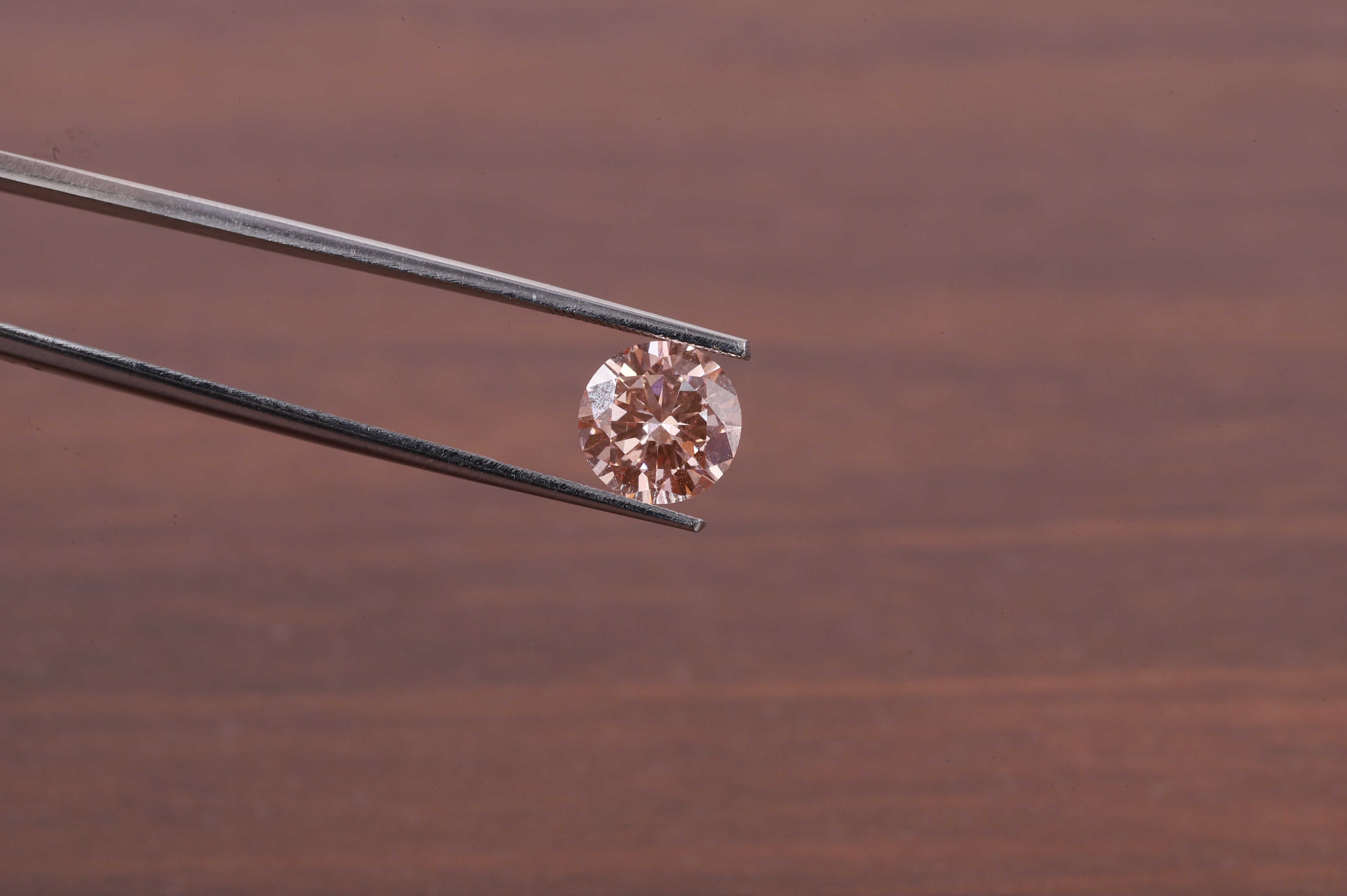 Pink Diamond 1.0ct Fancy Vivid Pink Lab-Created Diamond - Round Cut Stone for Bridal Sets