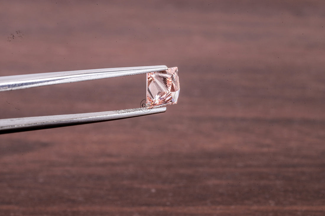2 CT Princess Cut Pink Diamond, Pink Lab Grown Diamond, Princess Cut Loose Diamond for Engagement Ring