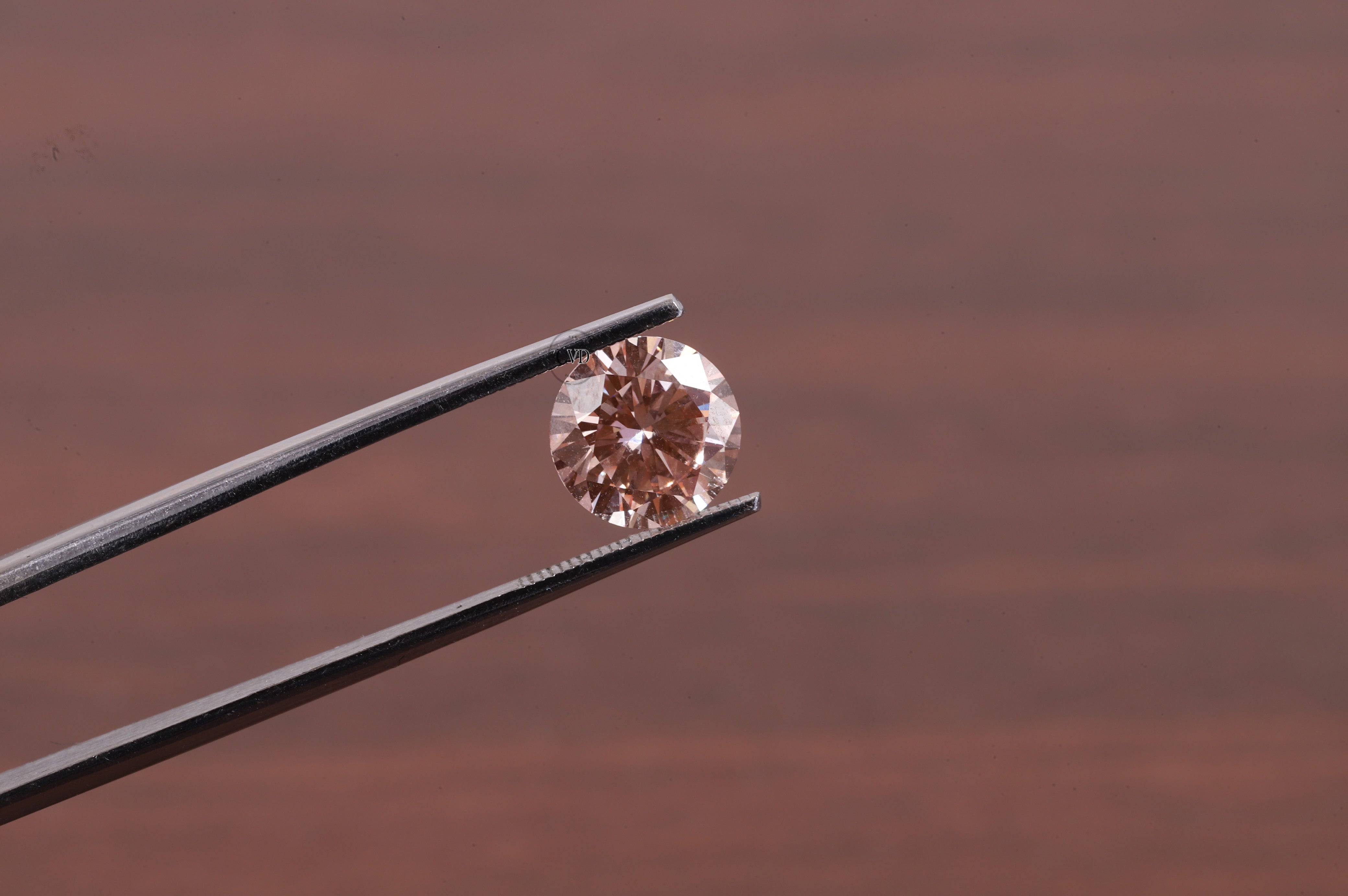 Pink Diamond 1.0ct Fancy Vivid Pink Lab-Created Diamond - Round Cut Stone for Bridal Sets