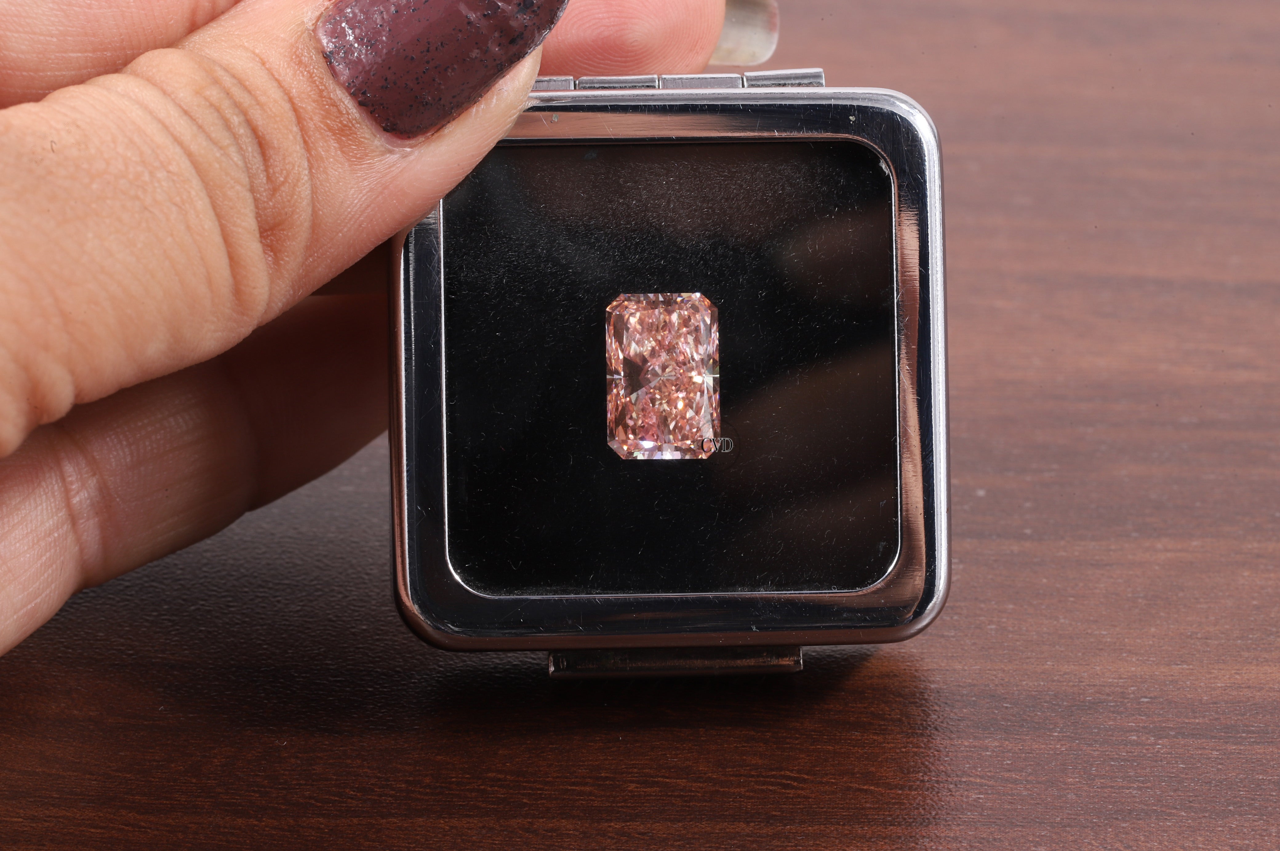 5.00Ct Radiant Fancy Pink Diamond| Pink Radiant Lab Grown Diamond