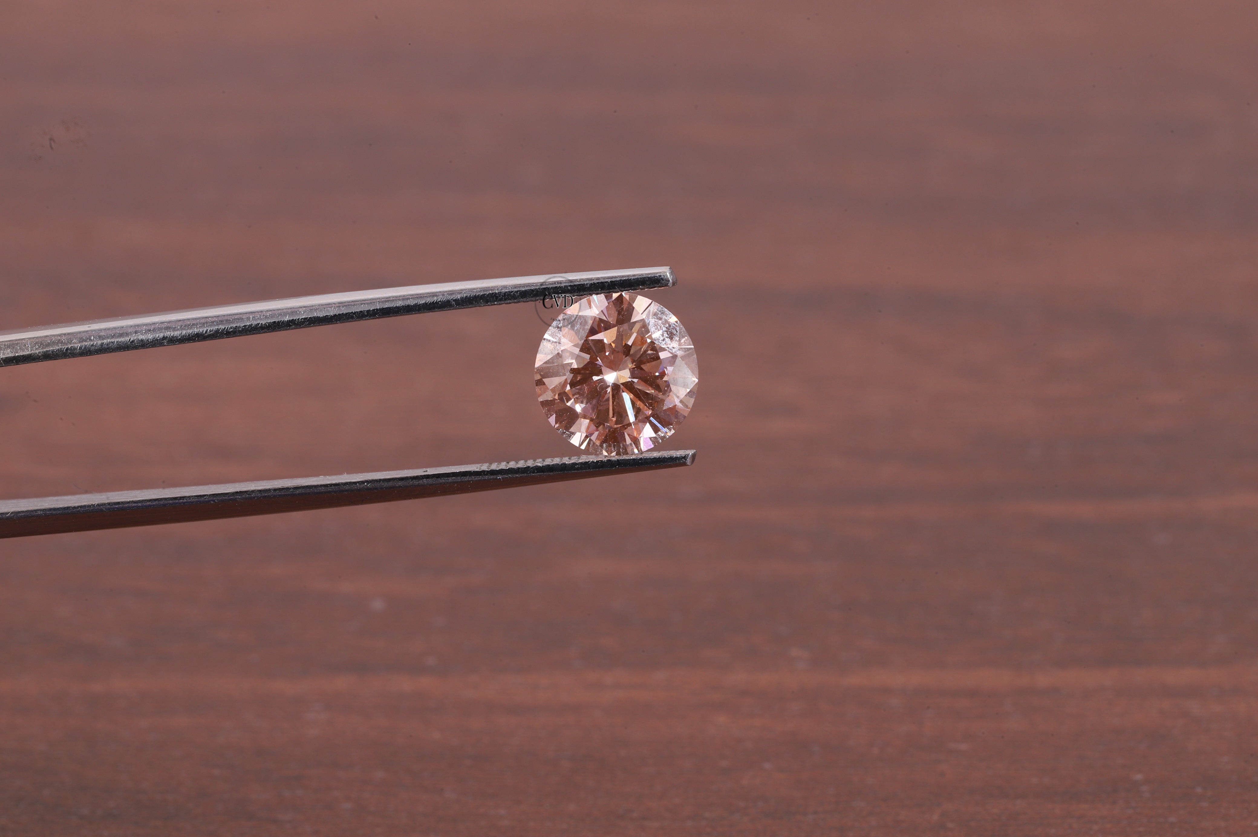 Pink Diamond 1.0ct Fancy Vivid Pink Lab-Created Diamond - Round Cut Stone for Bridal Sets